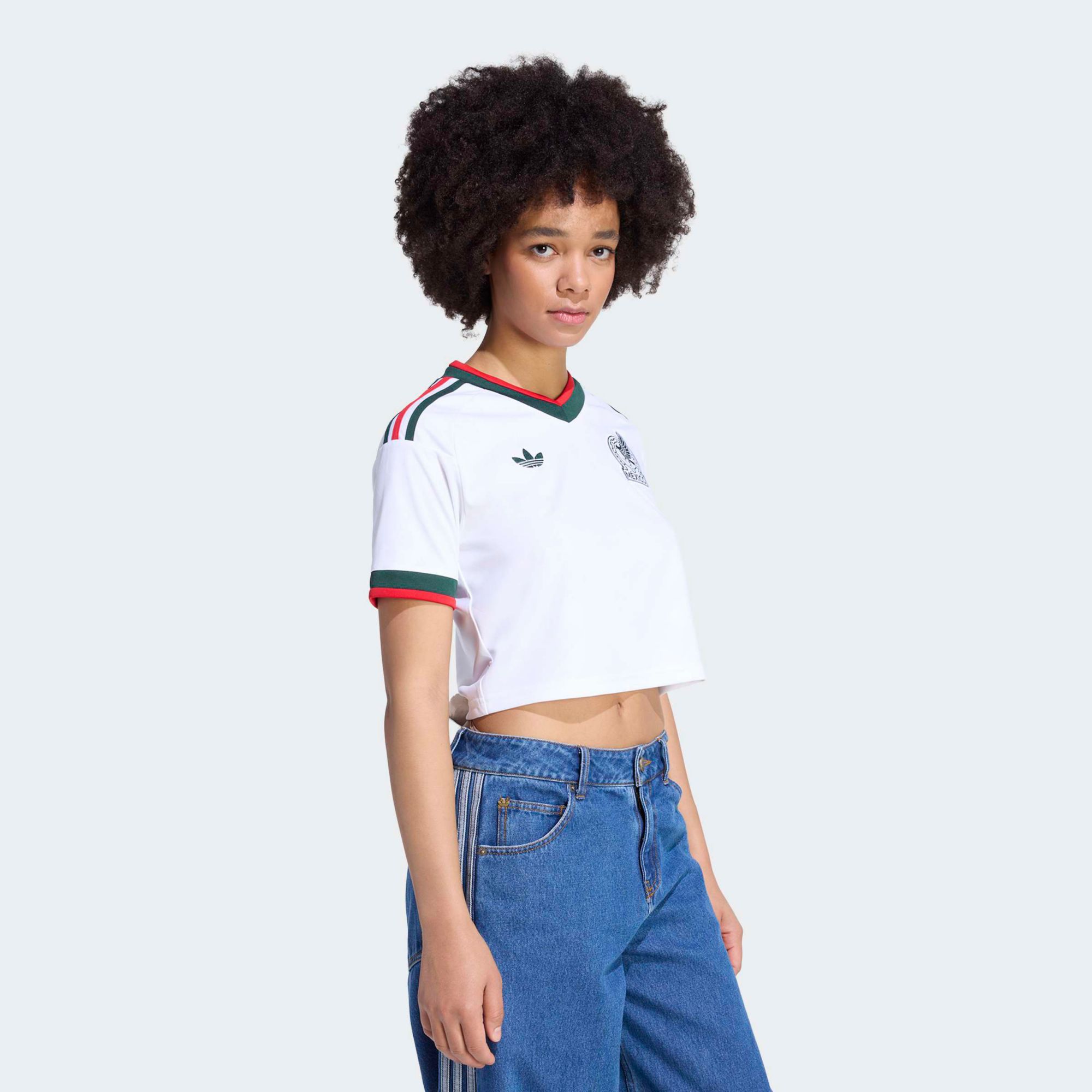 adidas Women's Mexico 2026 Away Crop Top Replica Jersey