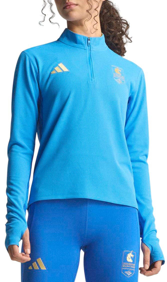 adidas Women's Boston Marathon 2026 1/2 Zip Shirt