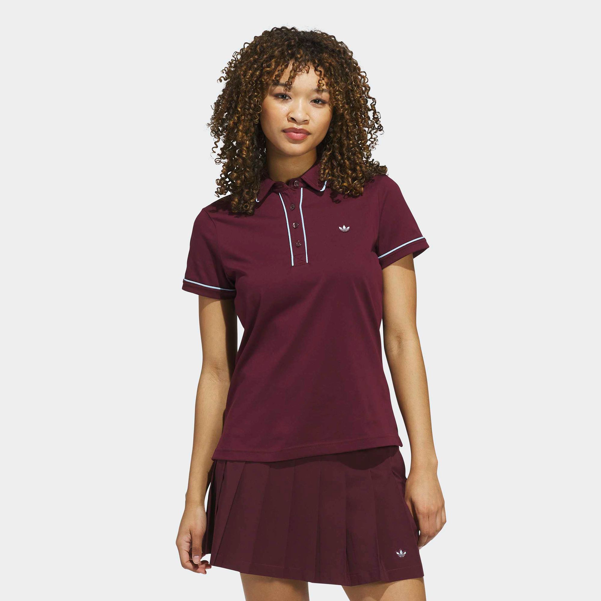 adidas Originals Women's Solid Short Sleeve Golf Polo