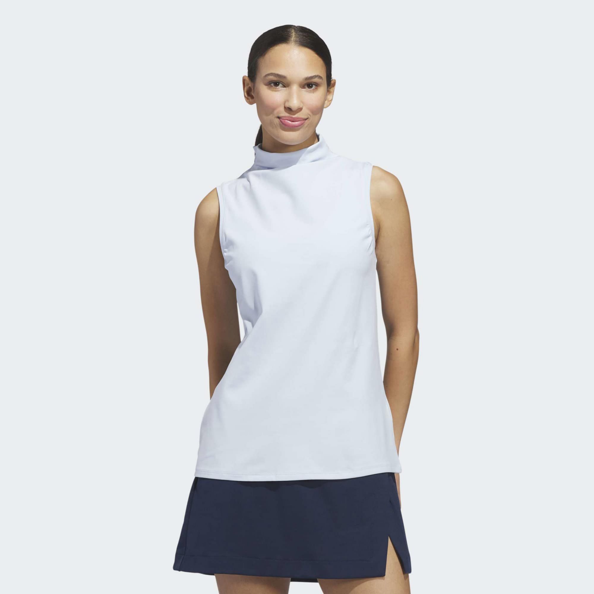 adidas Women's Ultimate365 Sleeveless Mock Neck Golf Shirt