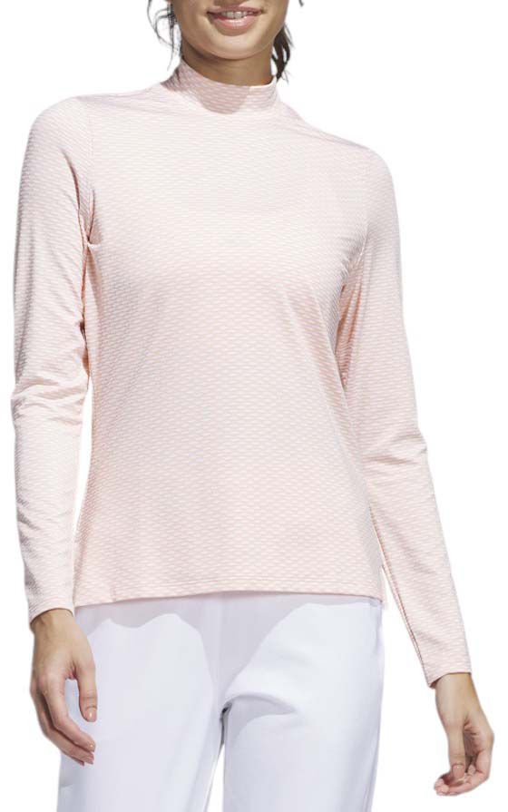 adidas Women's Beyond 2-Tone Mesh Long Sleeve Golf Shirt