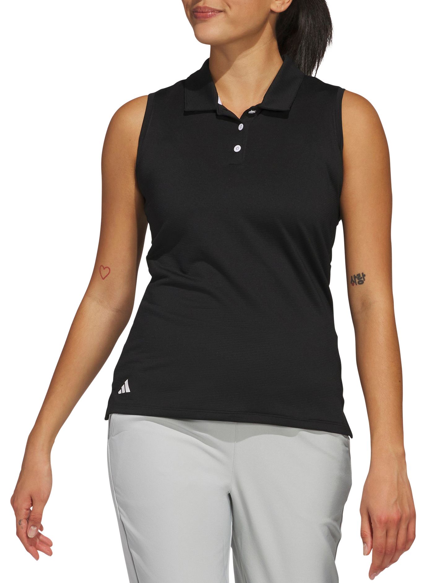 adidas Women's Solid Ottoman Golf Polo