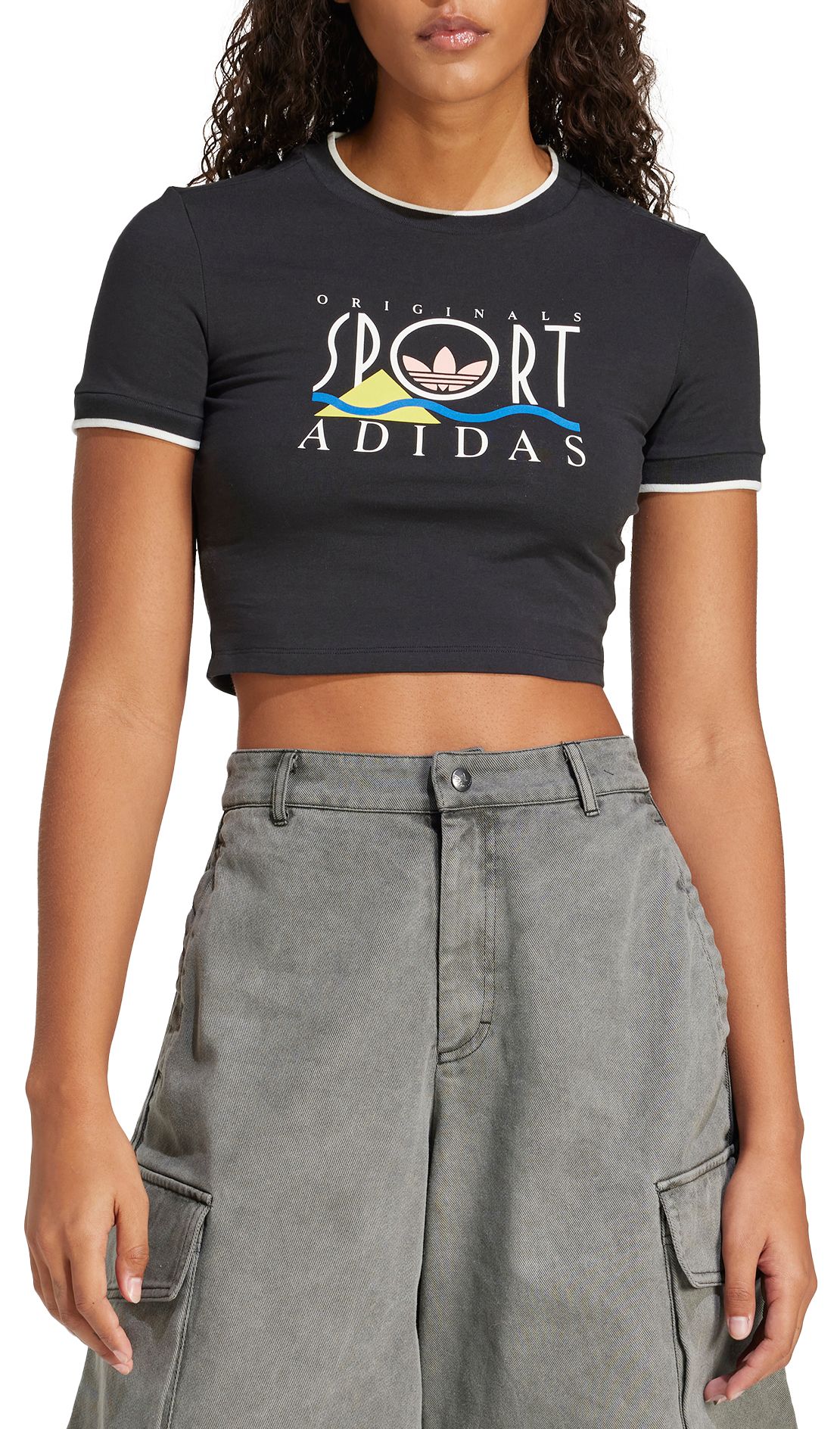adidas Originals Women's Sport Graphic Baby Tee