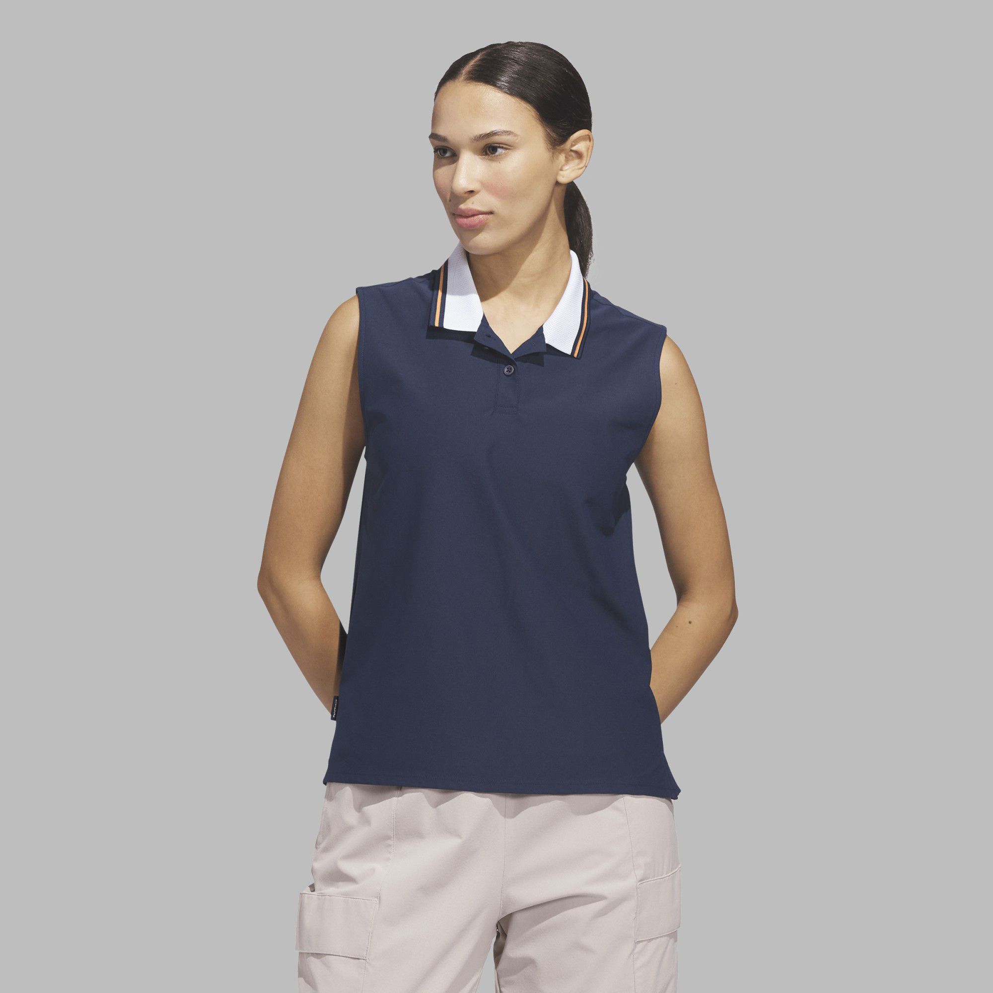 adidas Women's Beyond The Course Twistknit Sleeveless Golf Polo