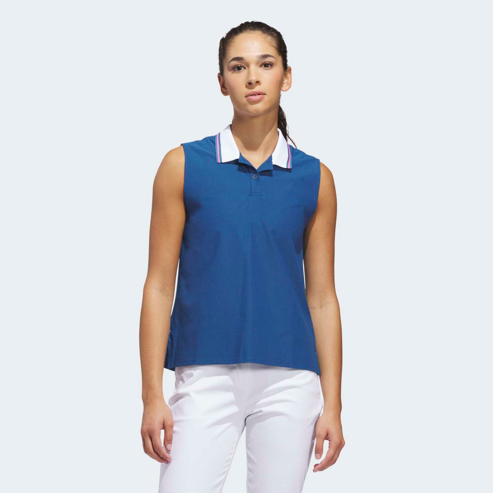 adidas Women's Beyond The Course Twistknit Sleeveless Golf Polo