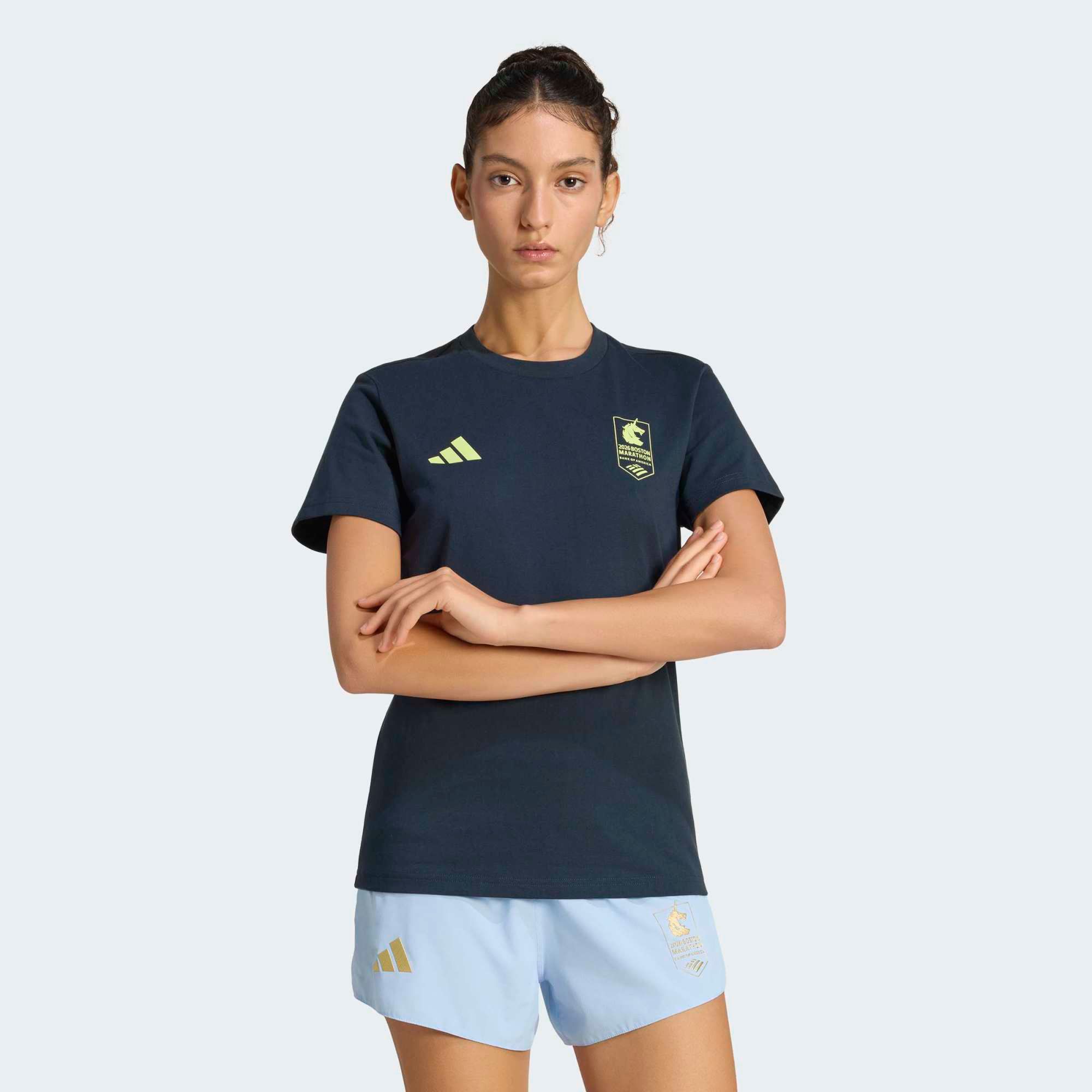 adidas Women's Boston Marathon 2026 Map Graphic T-Shirt