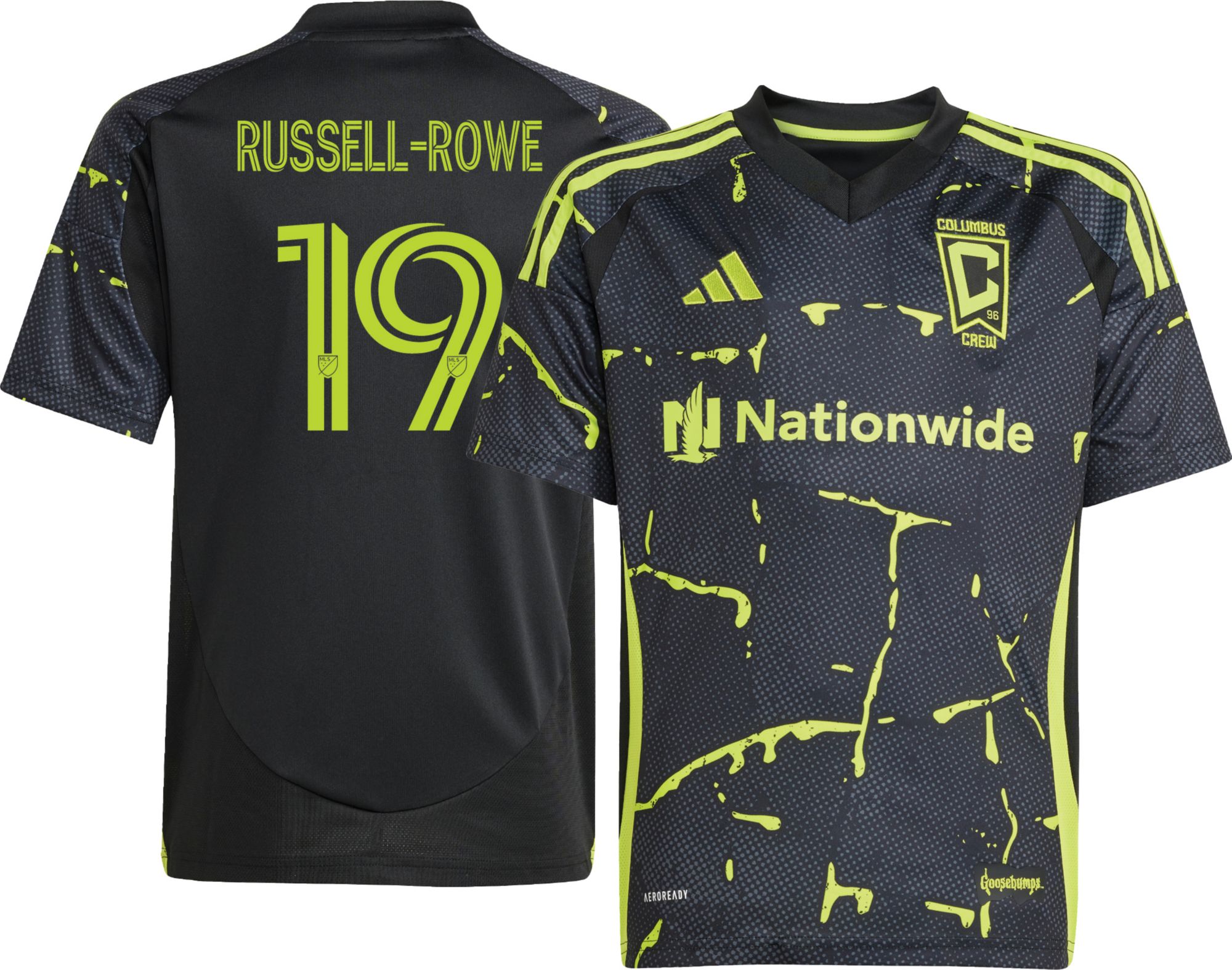 adidas Youth Columbus Crew Jacen Russel-Rowe #19 2025 Secondary Replica Jersey