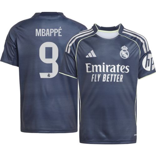 アディダス レアル・マドリード シャツ MBAPPÉ 9 adidas Youth Real Madrid Kylian Mbappé #9 2025 Home Replica