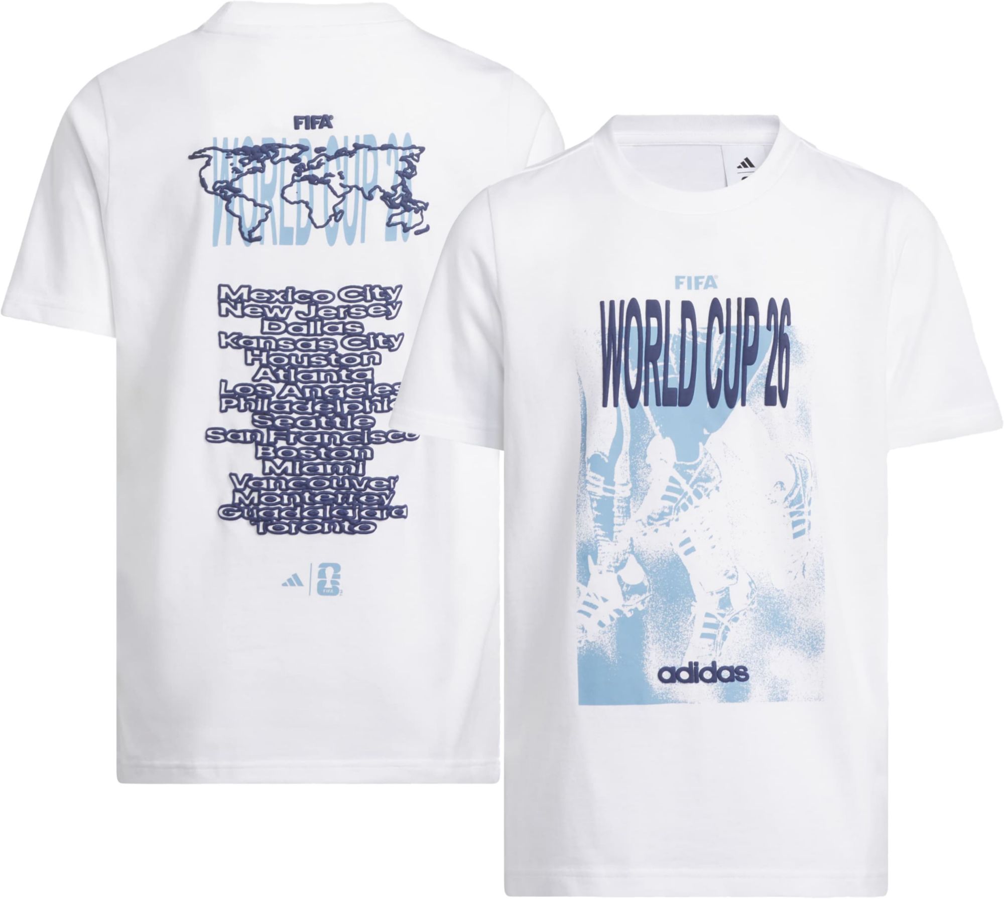 adidas Youth FIFA World Cup 2026 White T-Shirt