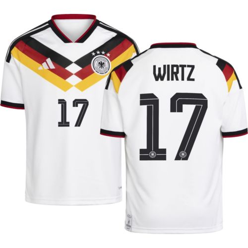 adidas Youth Florian Wirtz #17 Germany 2026 Navy Away Replica