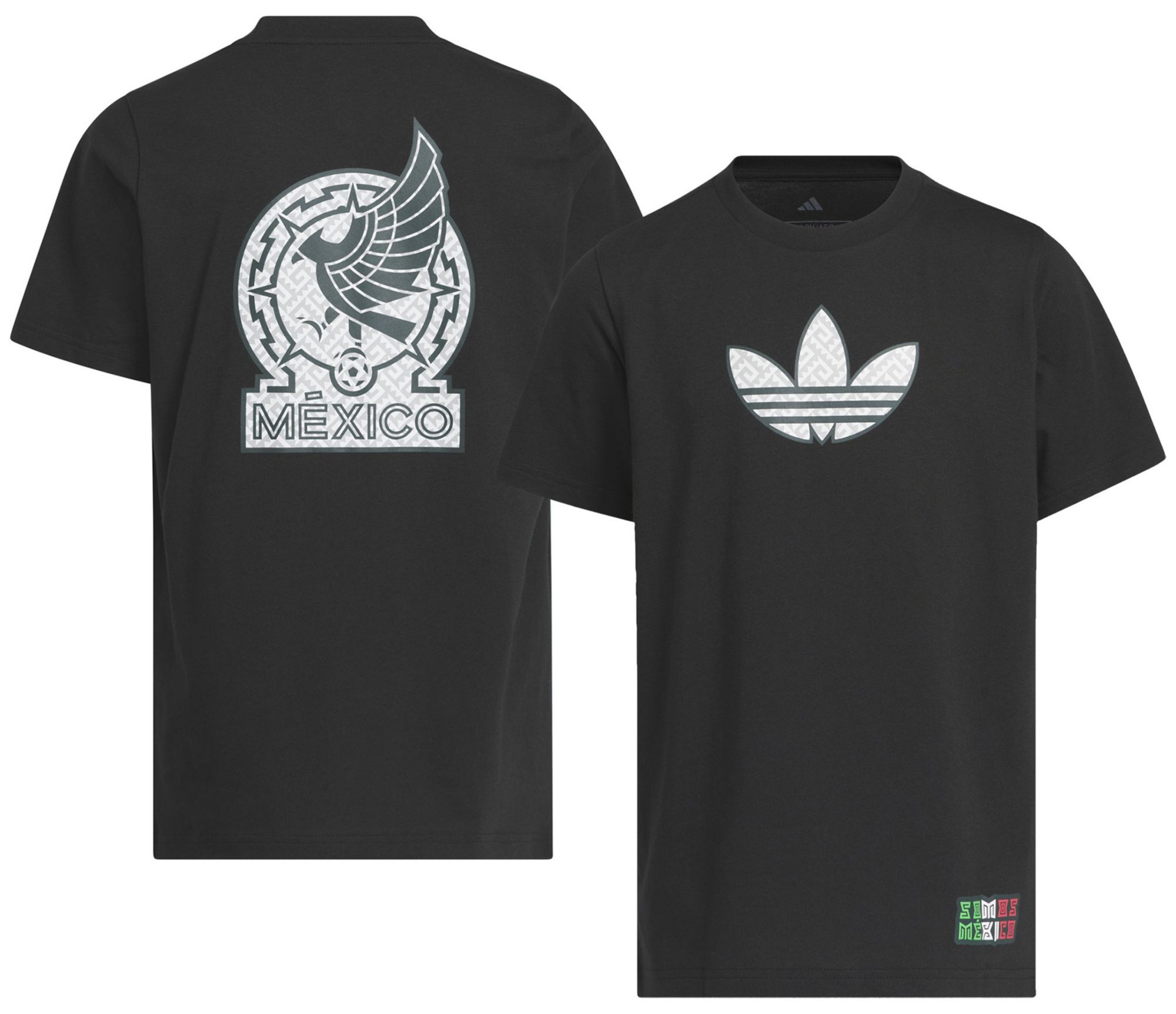 adidas Youth Mexico Black 2026 Away T-Shirt