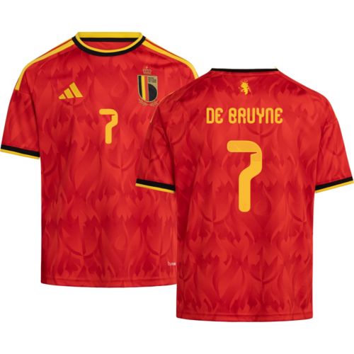 adidas Adult Belgium Kevin De Bruyne #7 2026 Home Replica Jersey