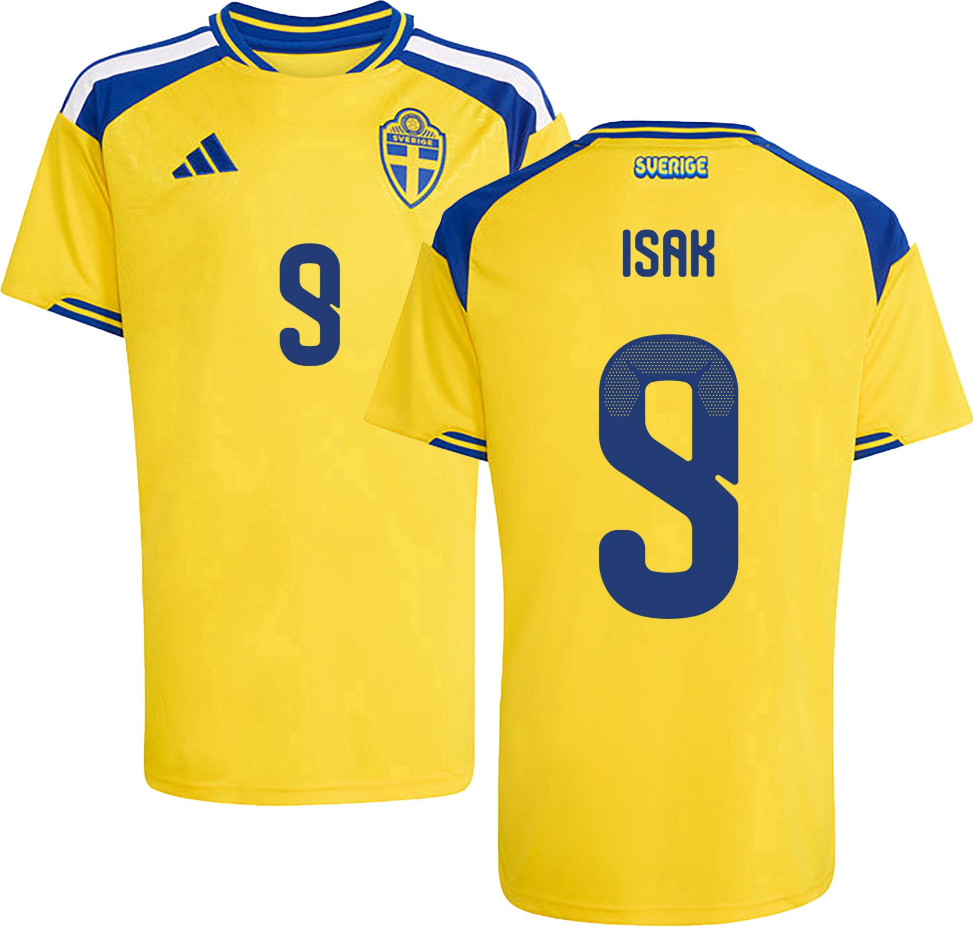 adidas Youth Sweden Alexander Isak #9 2026 Home Replica Jersey