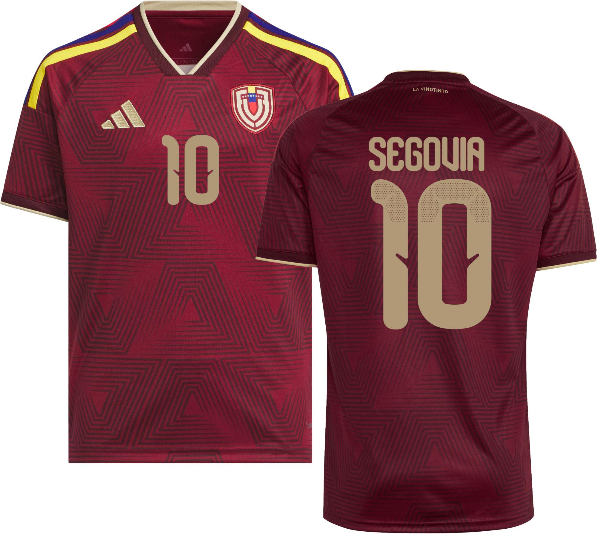 adidas Youth Venezuela Telasco Segovia #10 2026 Home Replica Jersey