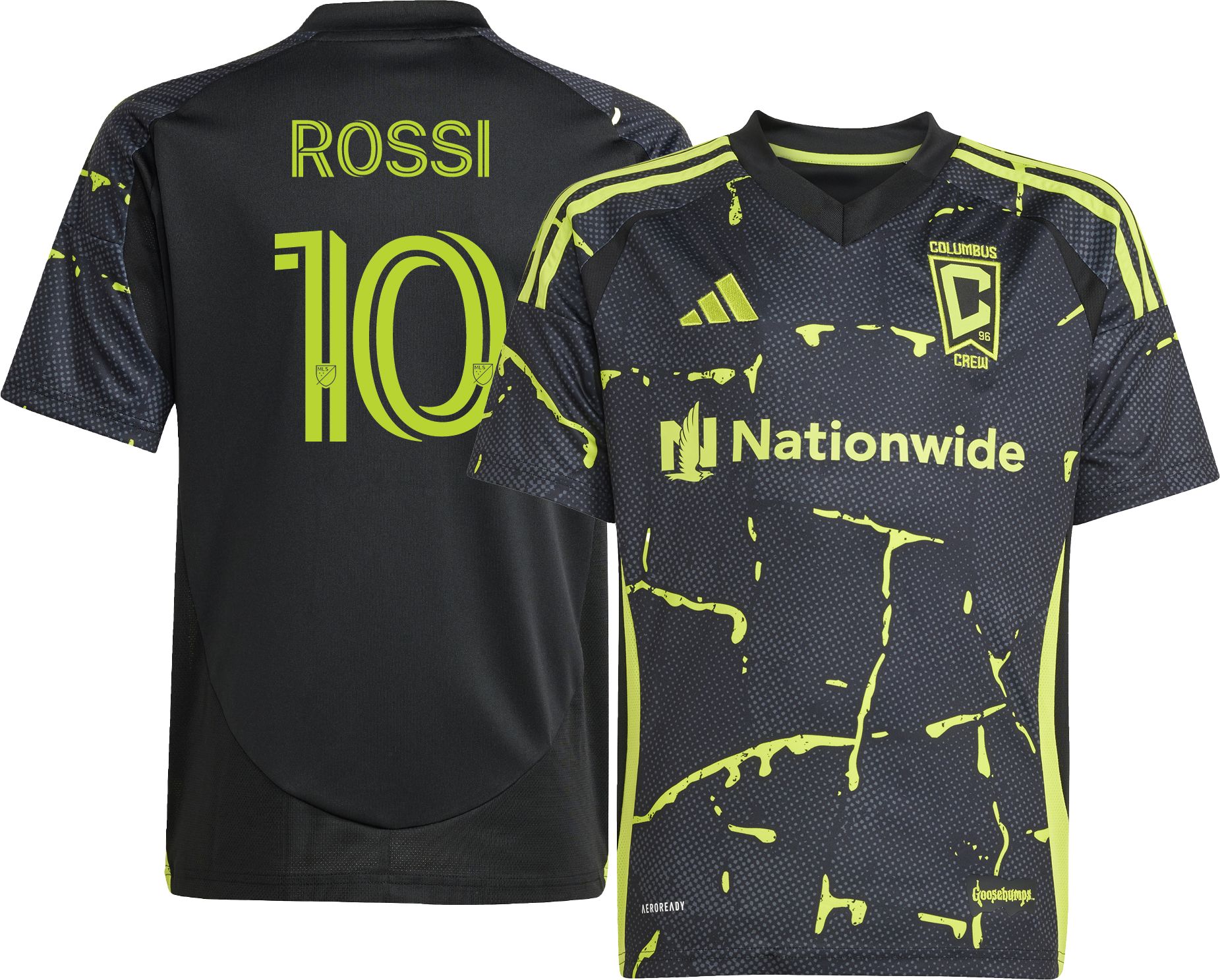 adidas Youth Columbus Crew Diego Rossi #10 2025 Secondary Replica Jersey