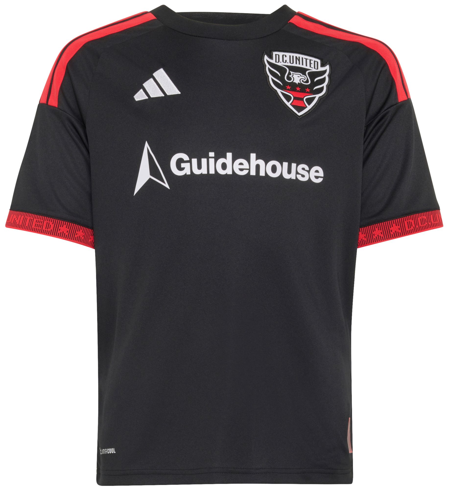 adidas Youth D.C. United 2026 Primary Replica 'Black-and-Red Kit' Jersey