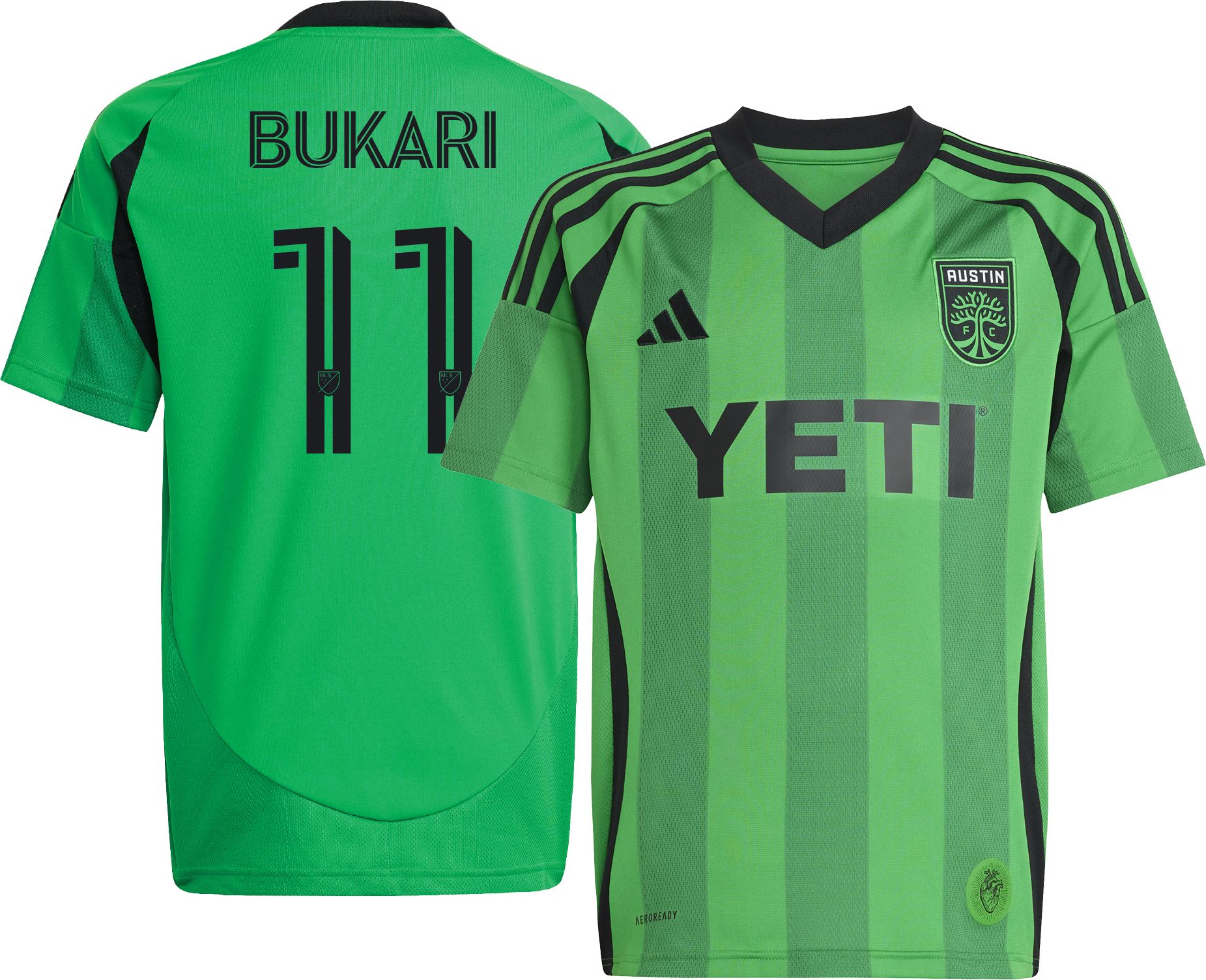 adidas Youth Austin FC Osman Bukari #11 2025 Primary Replica Jersey