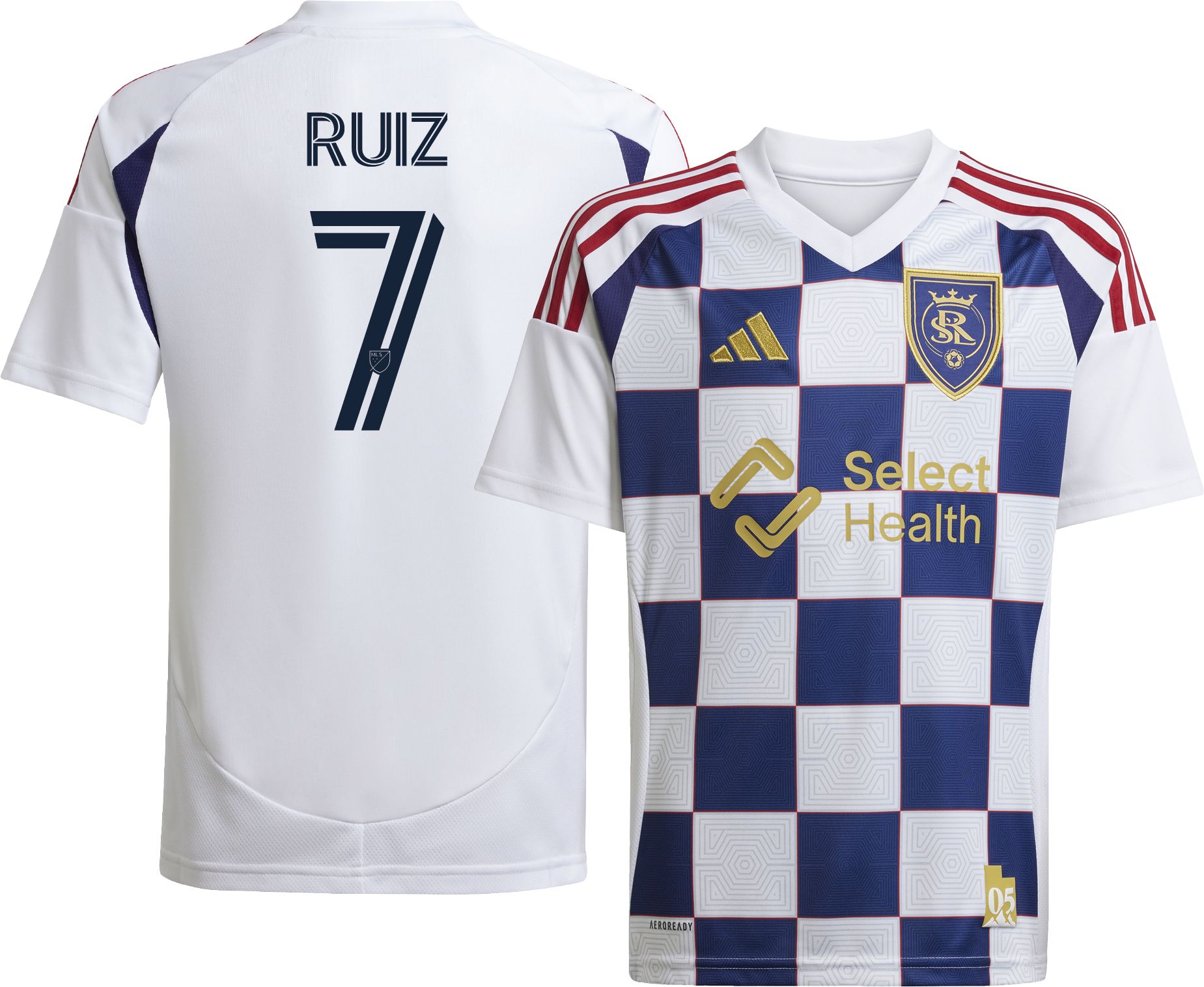 adidas Youth Real Salt Lake Pablo Ruiz #7 2025 Secondary Replica Jersey