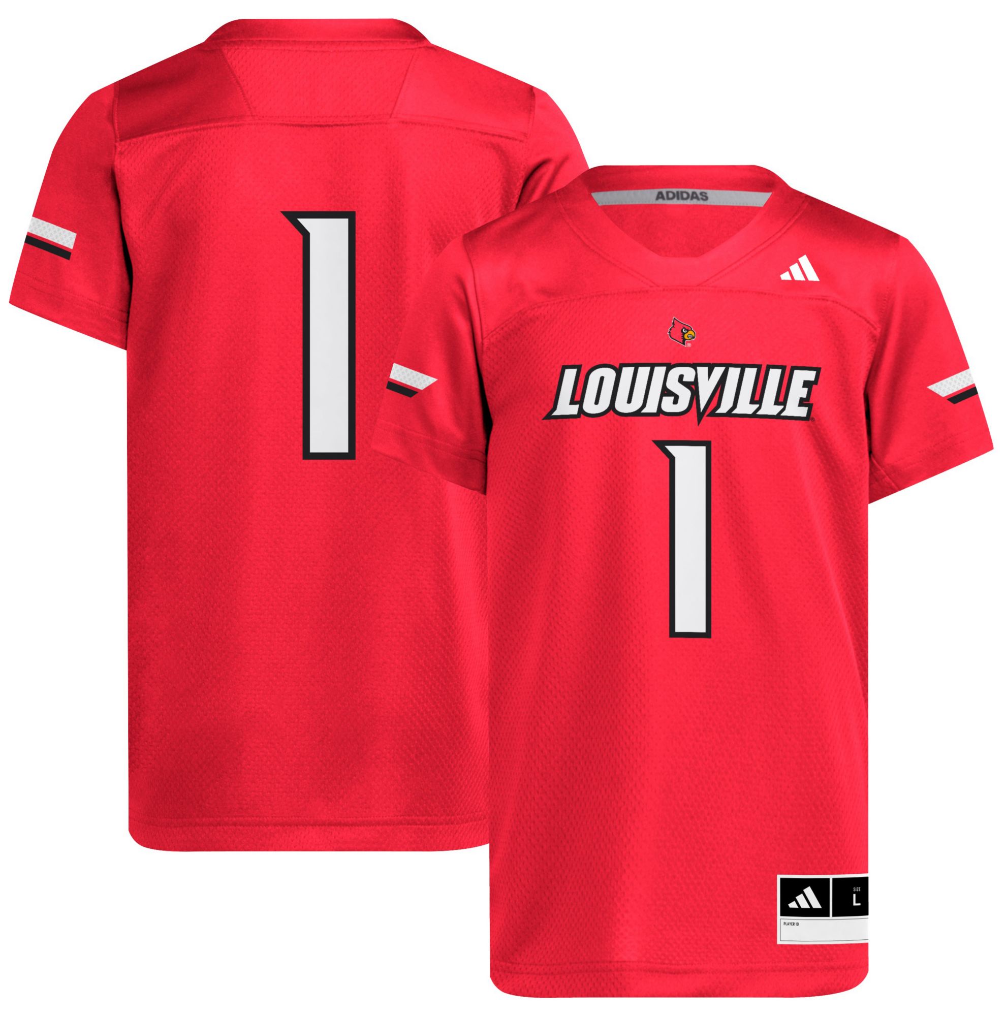 adidas Youth Louisville Cardinals Red Replica Jersey