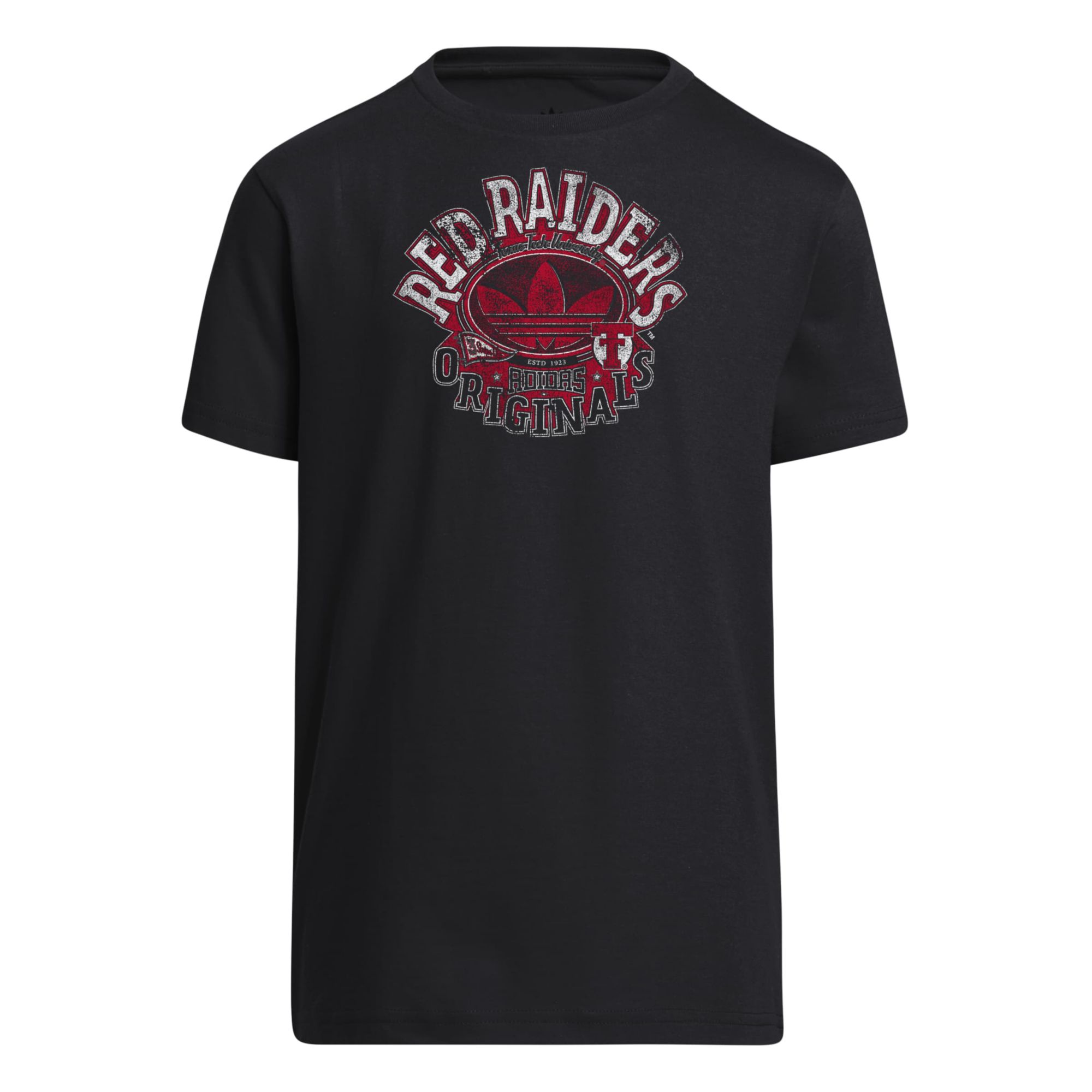 adidas Youth Texas Tech Red Raiders Black Originals T-Shirt