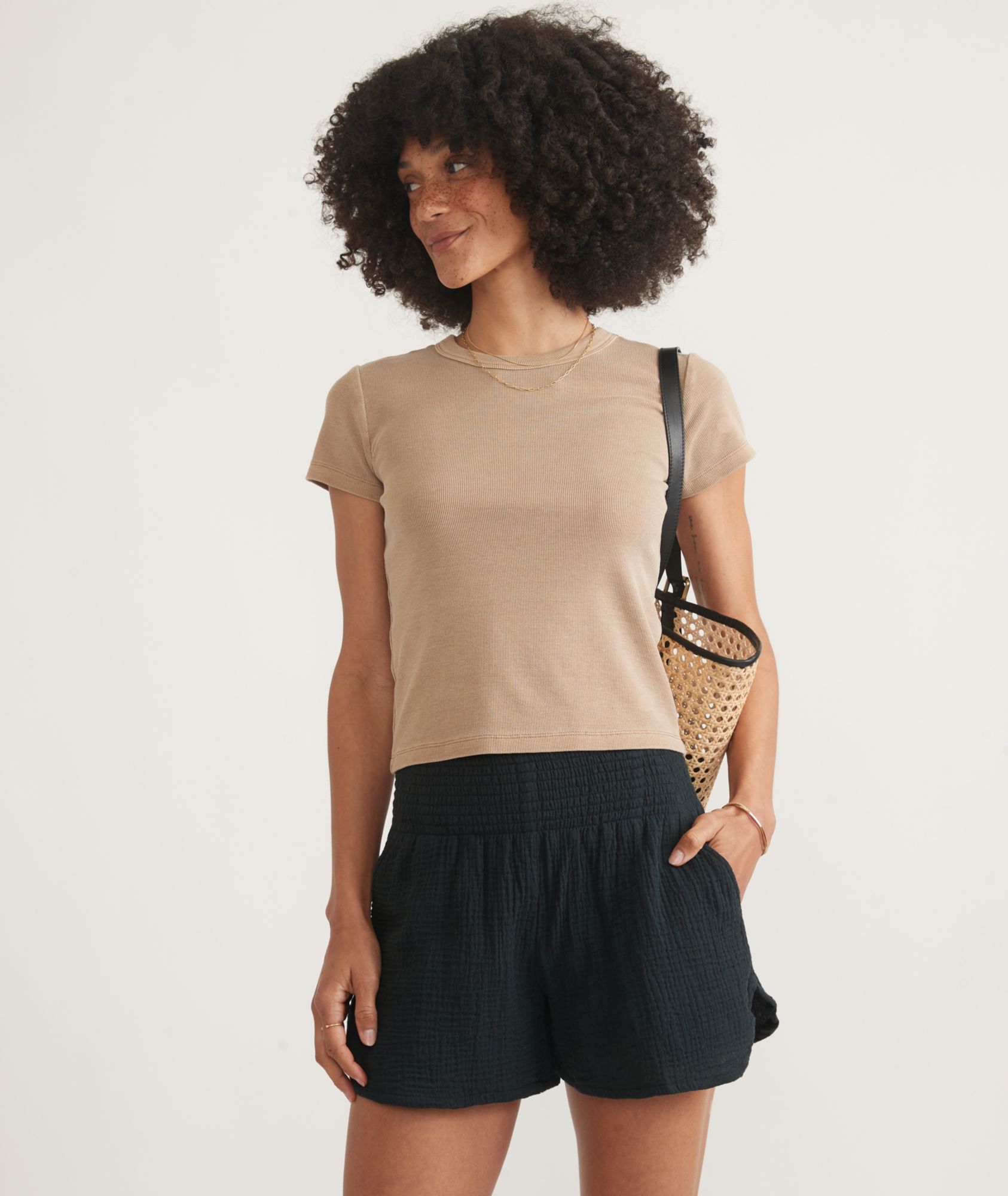 Marine Layer Women's Cali Double Cloth Short