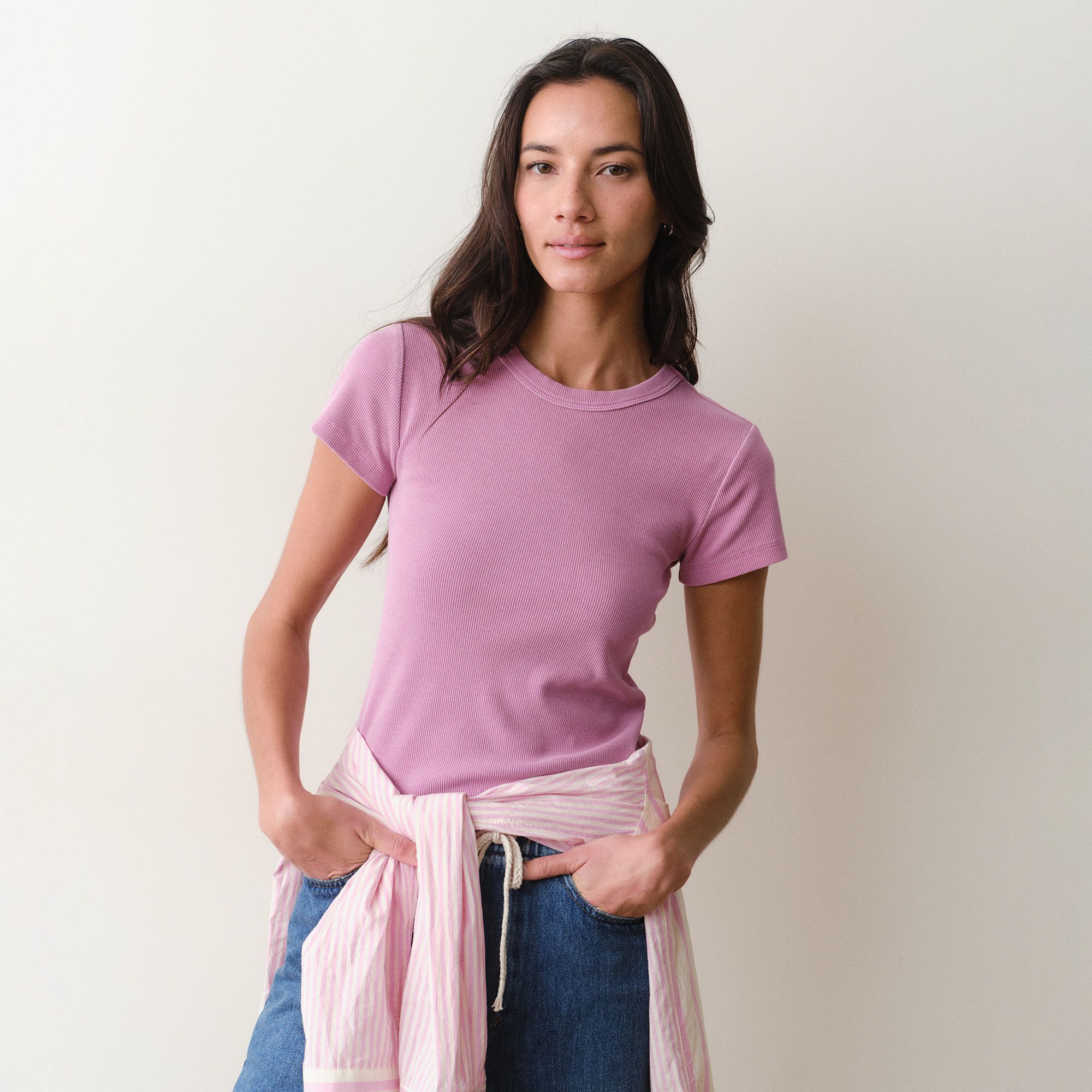 Marine Layer Women's Lexi Rib Sun-In Crew Tee