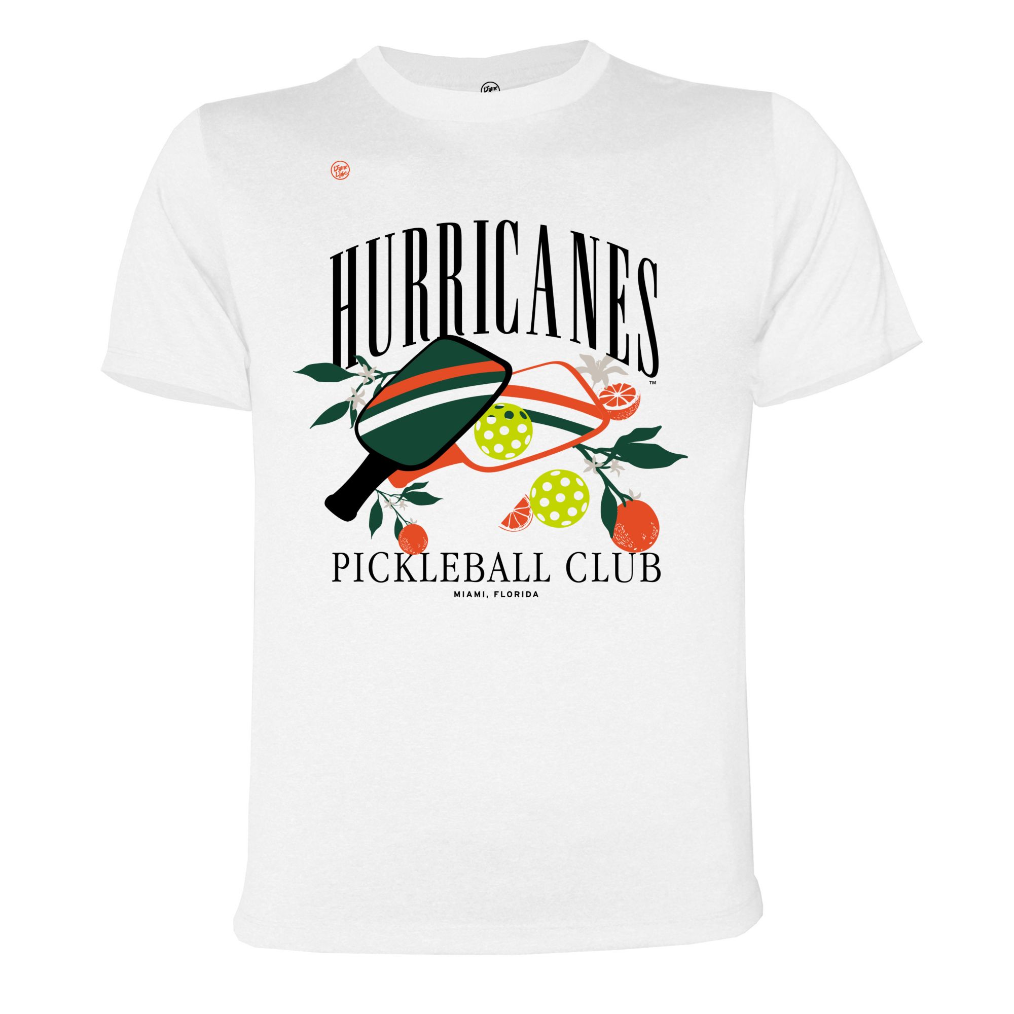 Dyme Lyfe Men's Miami Hurricanes White T-Shirt