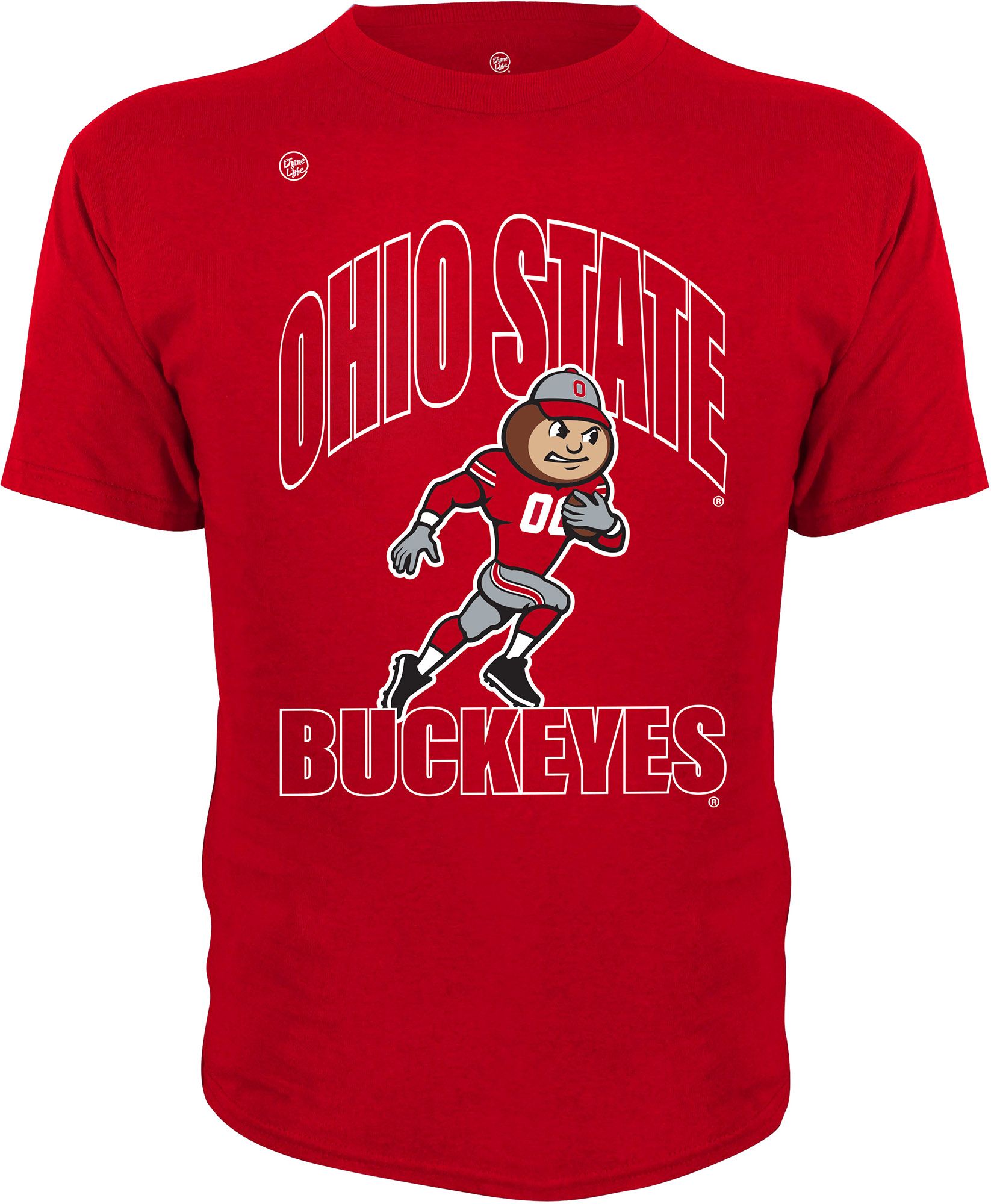 Dyme Lyfe Youth Ohio State Buckeyes Red Crew Neck Short Sleeve T-Shirt