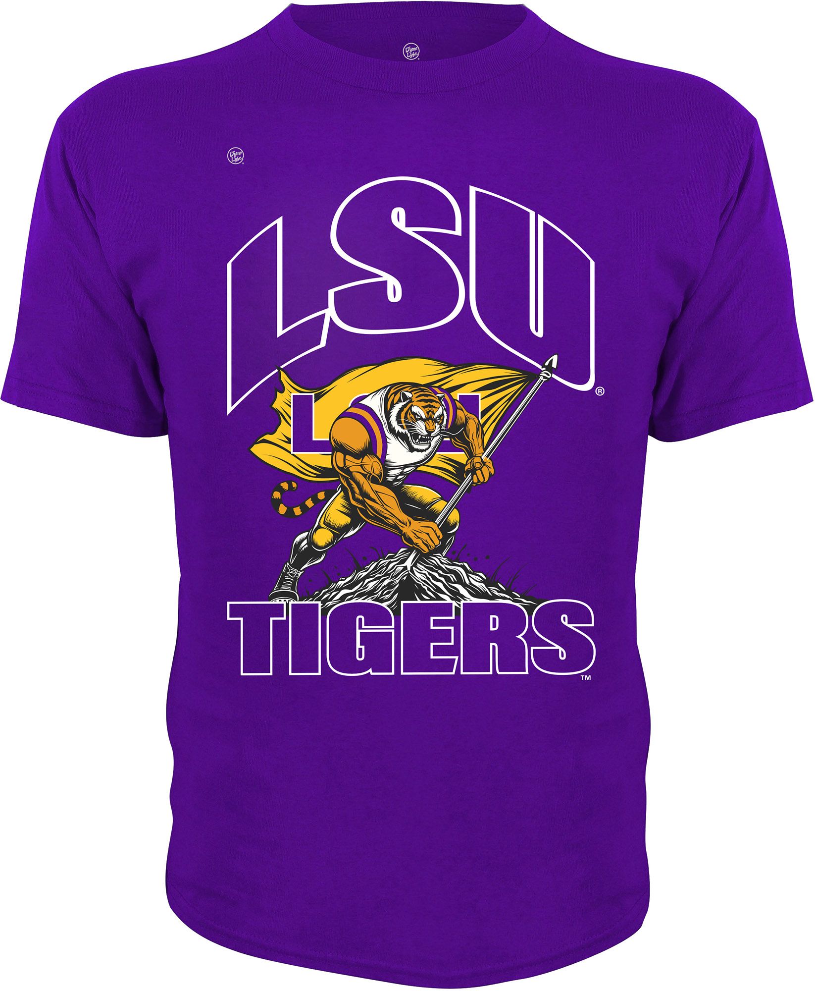 Dyme Lyfe Youth LSU Tigers Purple Crew Neck Short Sleeve T-Shirt