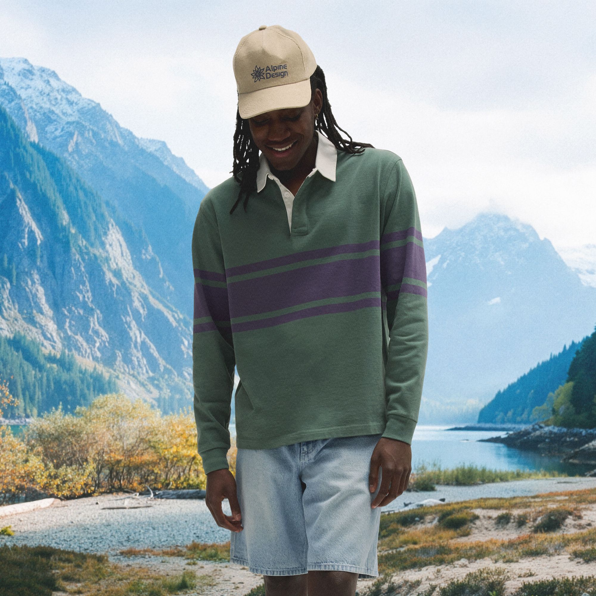 Alpine Design Men's Long Sleeve Rugby Tee
