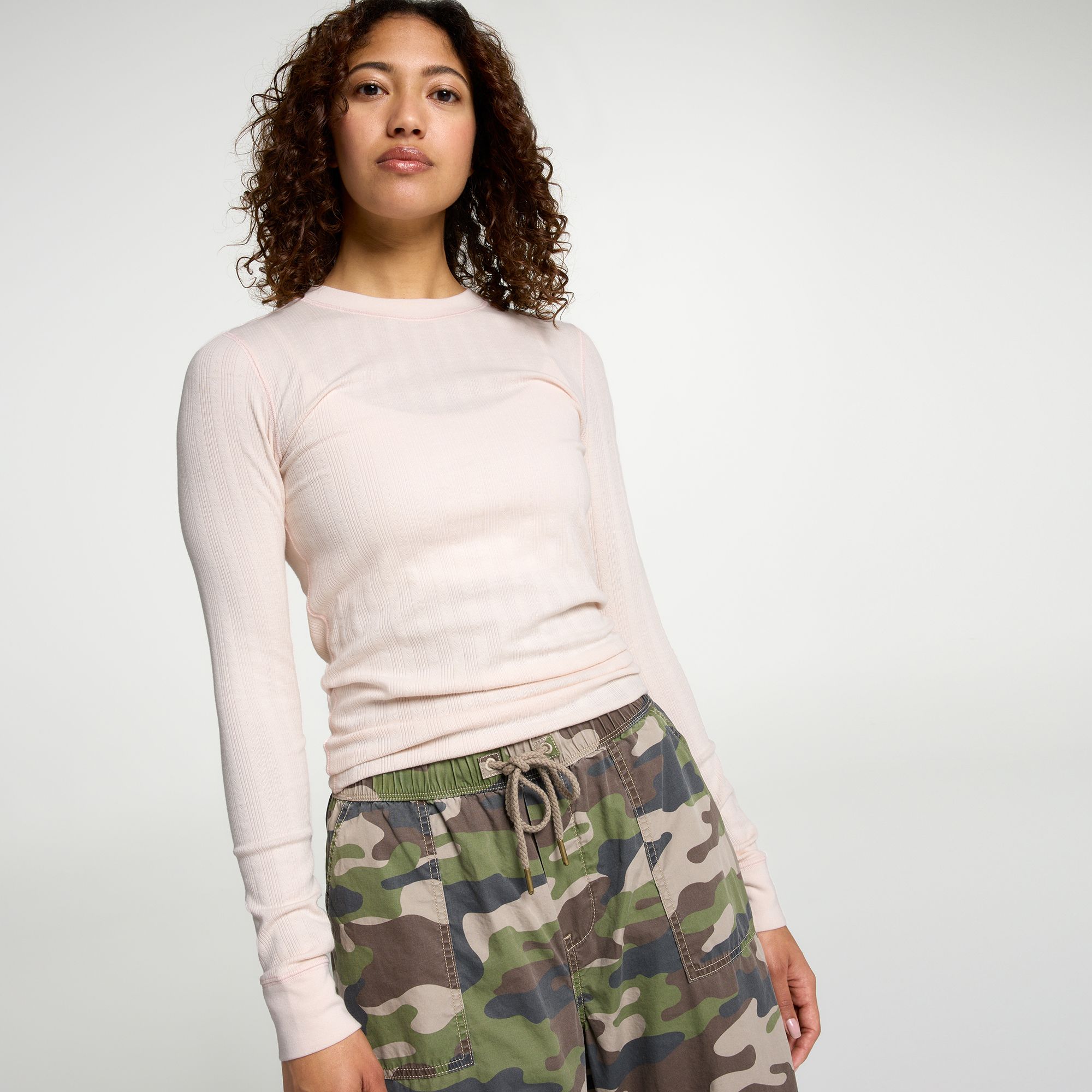 Alpine Design Women's Long Sleeve Pointelle Tee