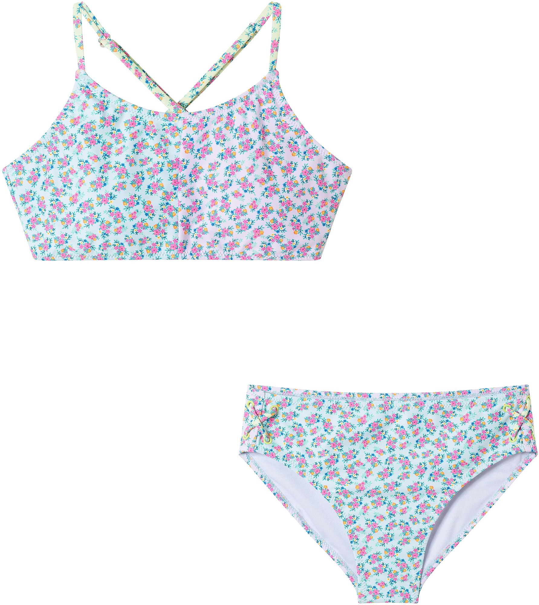 Andy &amp; Evan Girls' Floral Tankini Swim Set