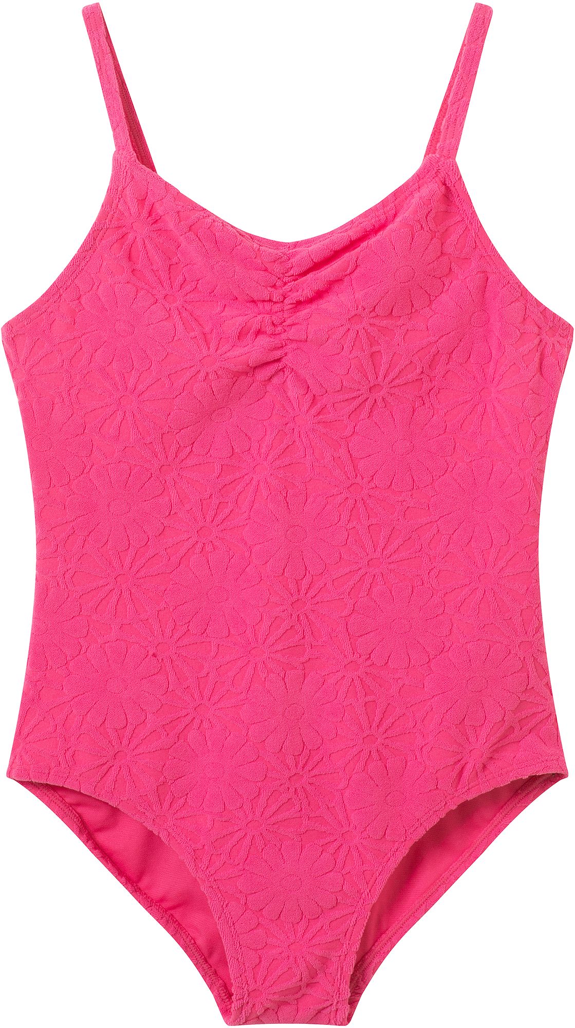 Andy &amp; Evan Girls' Jacquard Terry One Piece Swimsuit