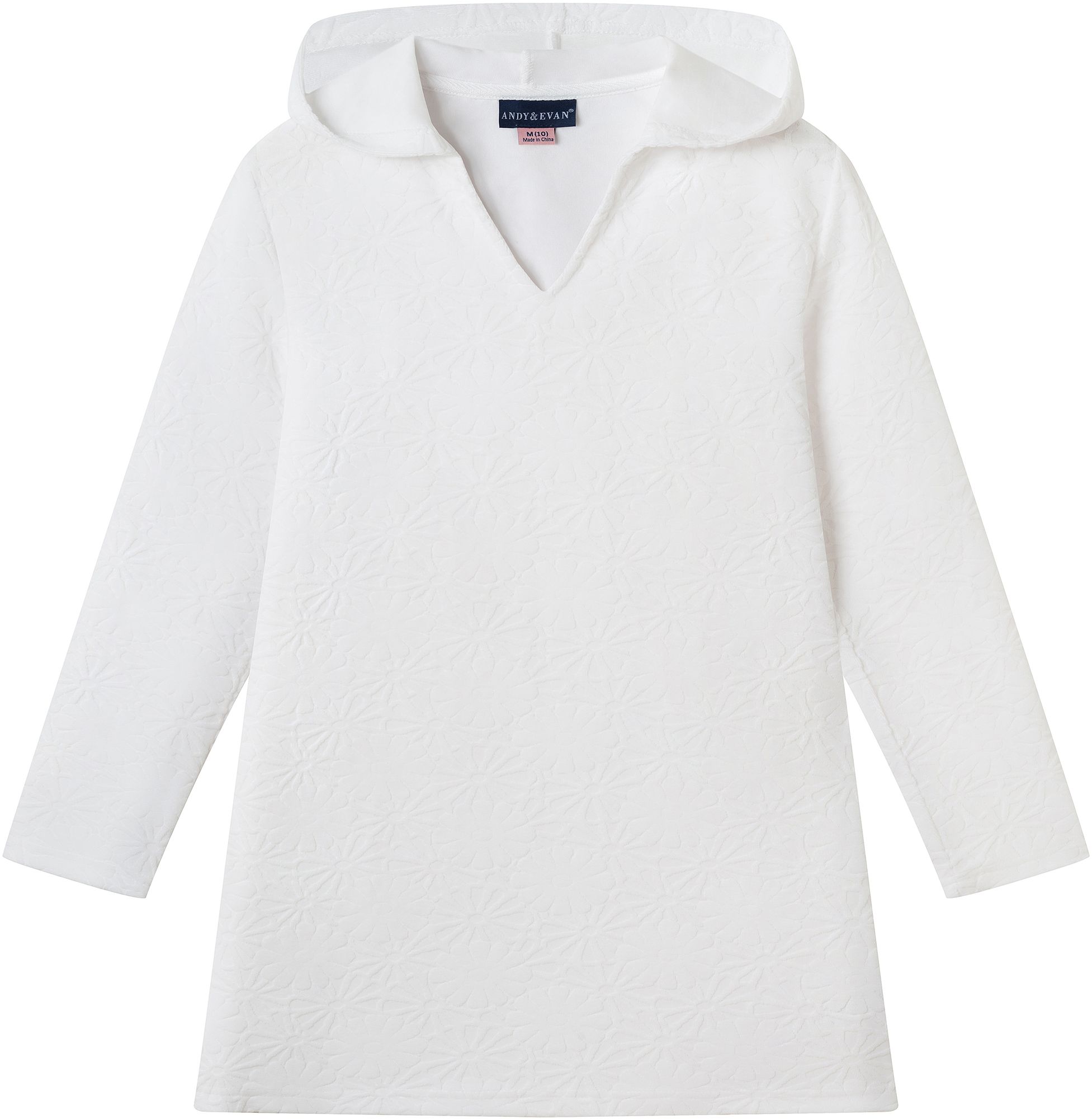 Andy &amp; Evan Girls' Terry Hooded Cover-Up