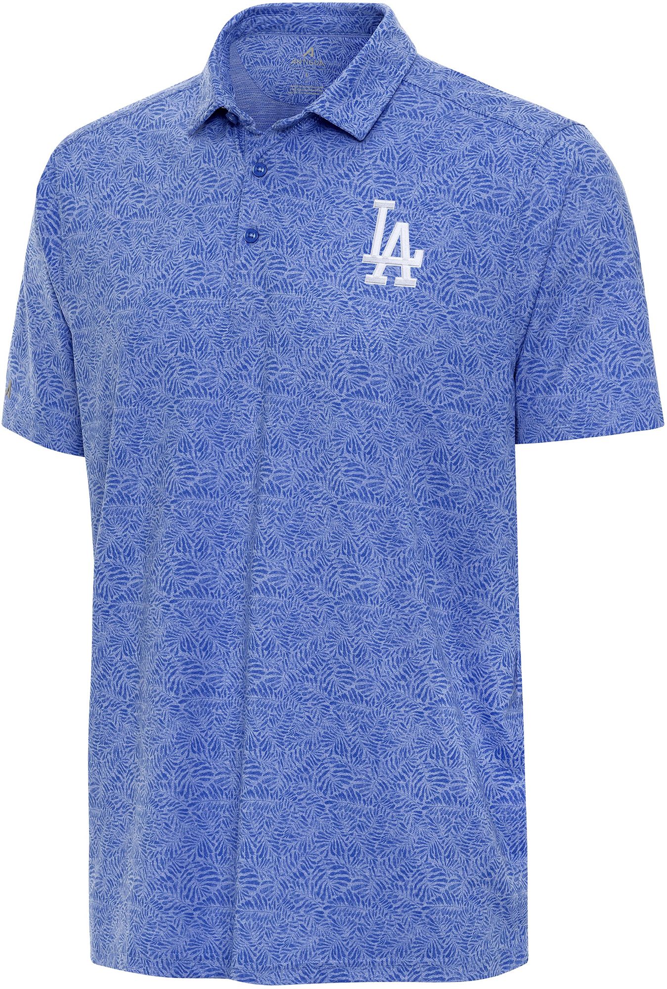 Antigua Men's Los Angeles Dodgers Royal Tentril Polo