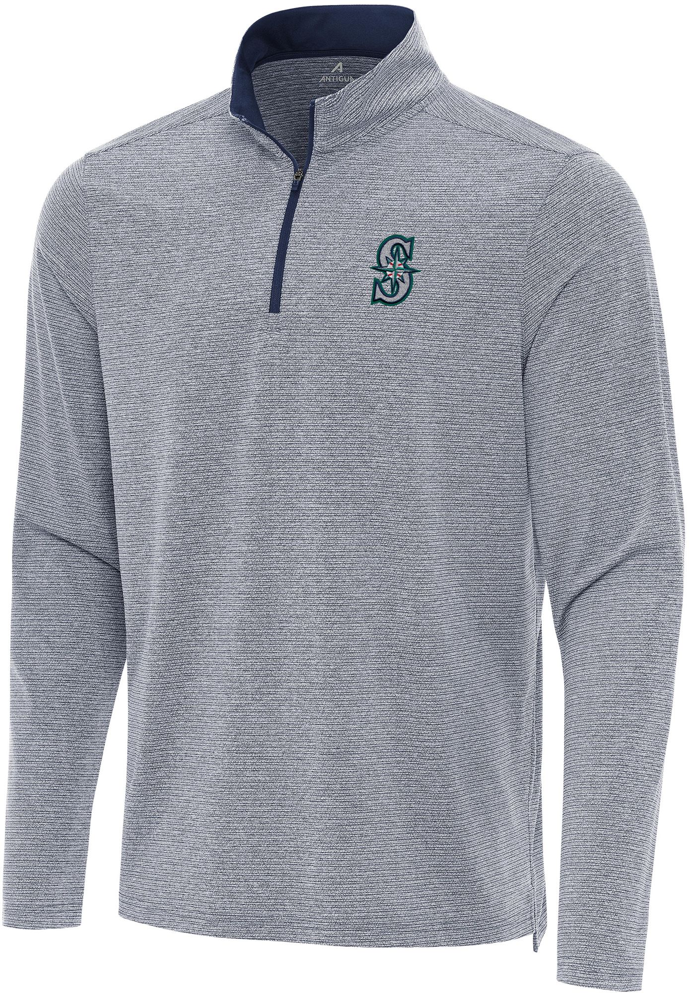 Antigua Men's Seattle Mariners Changeover Navy Quarter-Zip