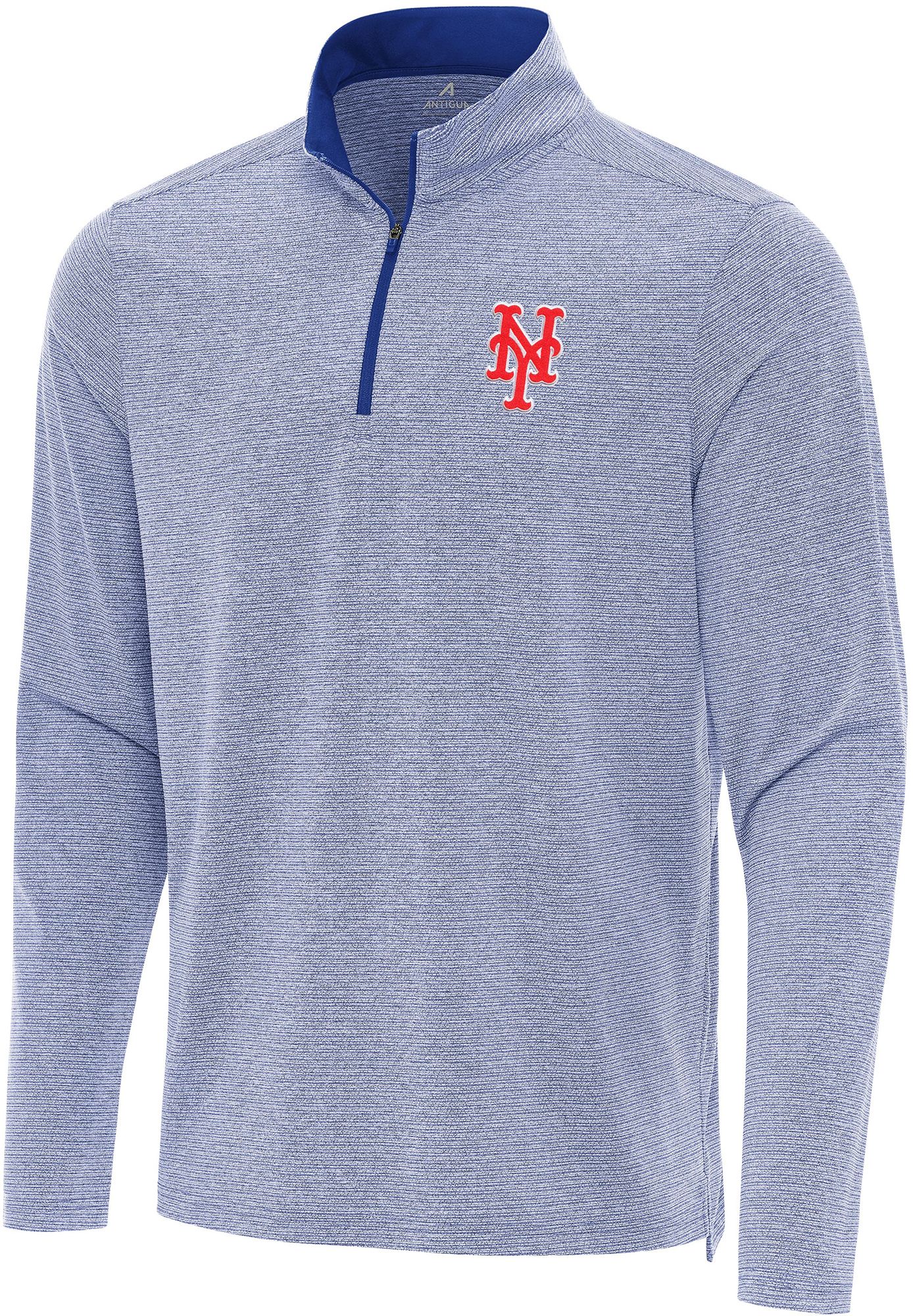 Antigua Men's New York Mets Changeover Royal Quarter-Zip