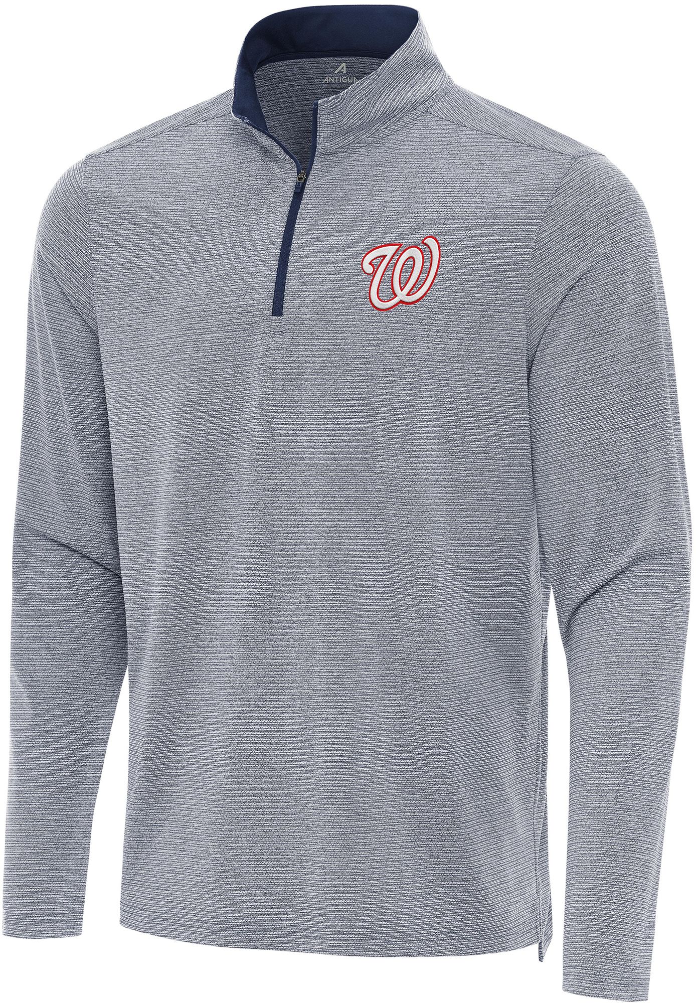 Antigua Men's Washington Nationals Changeover Navy Quarter-Zip