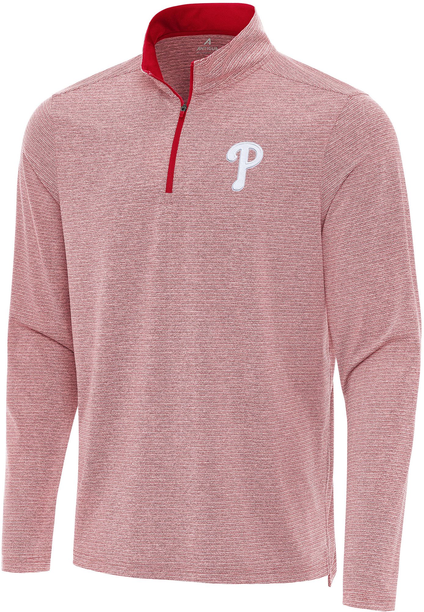 Antigua Men's Philadelphia Phillies Changeover Red Quarter-Zip