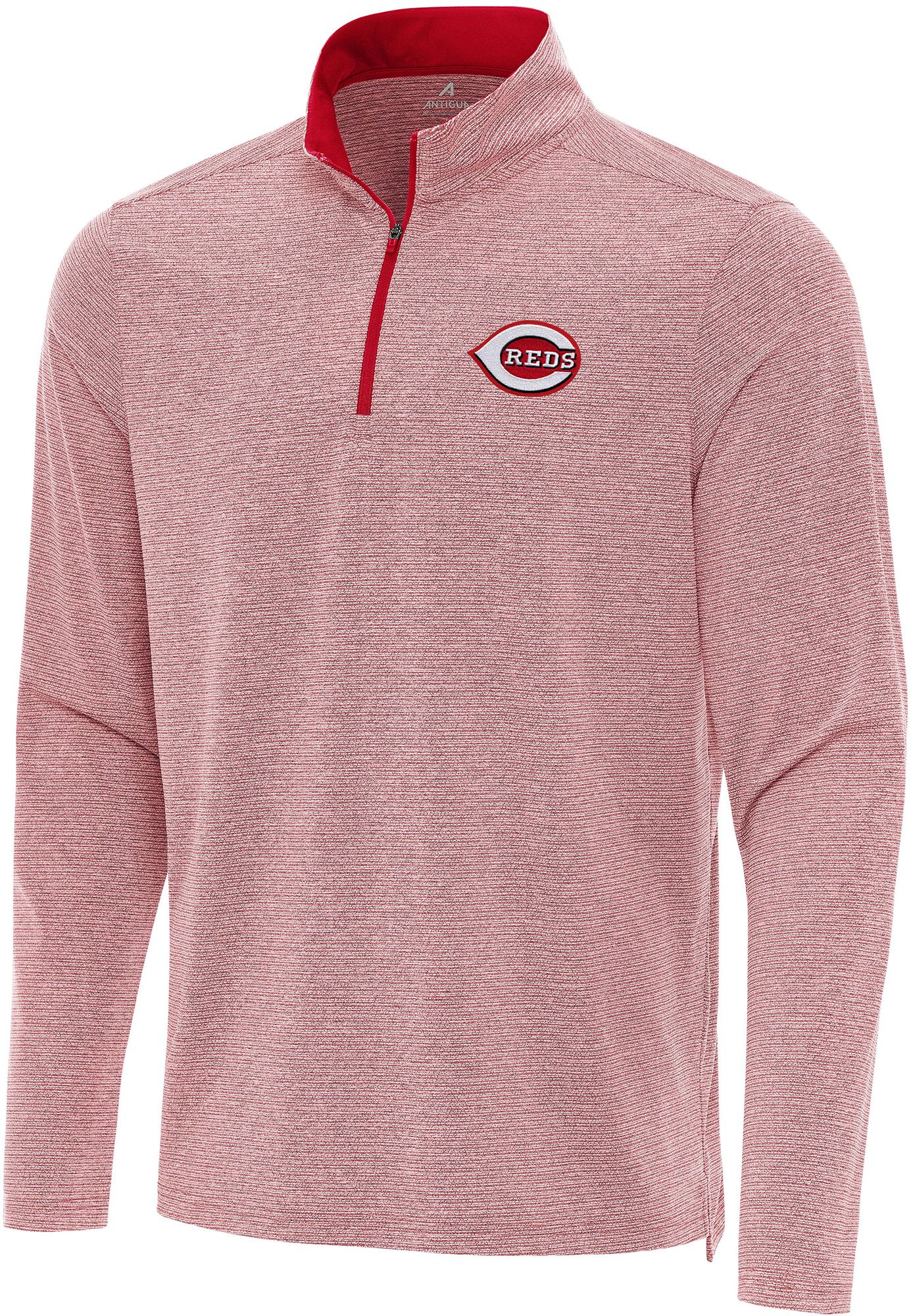 Antigua Men's Cincinnati Reds Changeover Red Quarter-Zip