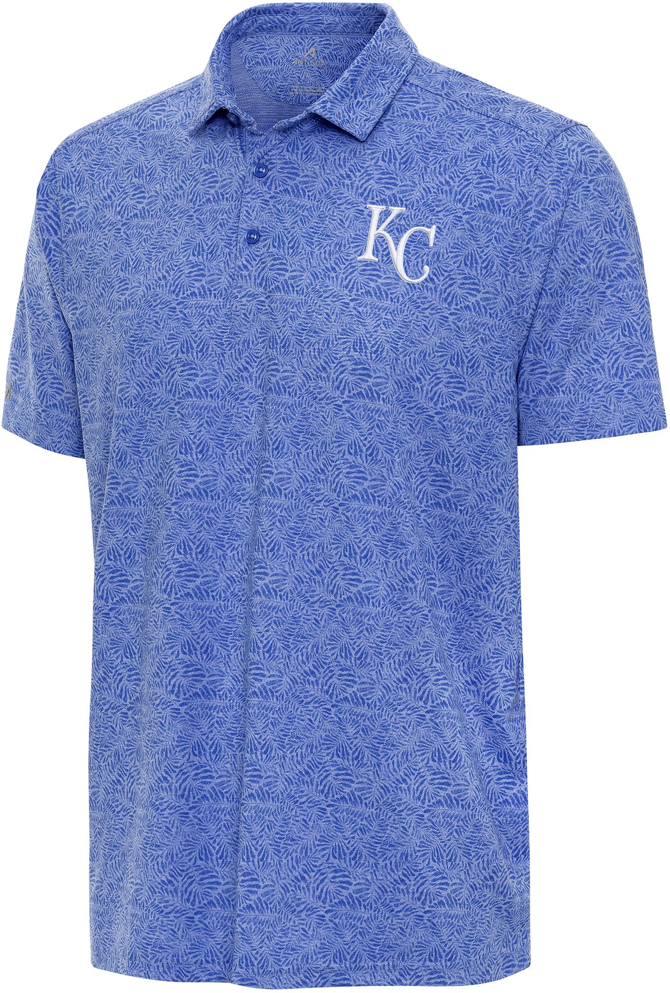 Antigua Men's Kansas City Royals Royal Tentril Polo