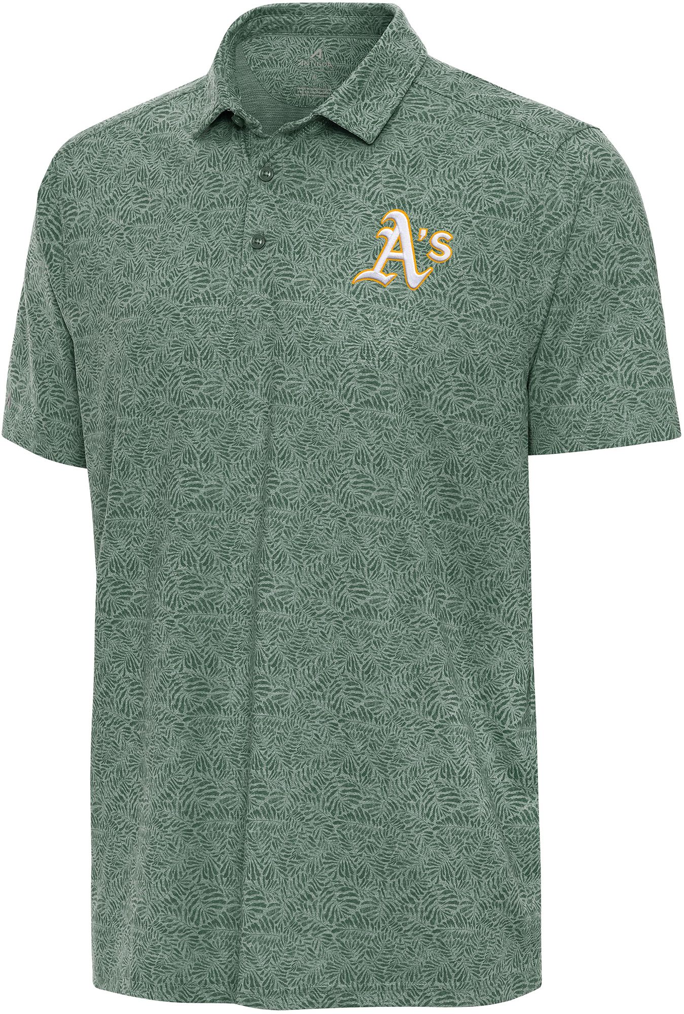 Antigua Men's Athletics Green Tentril Polo