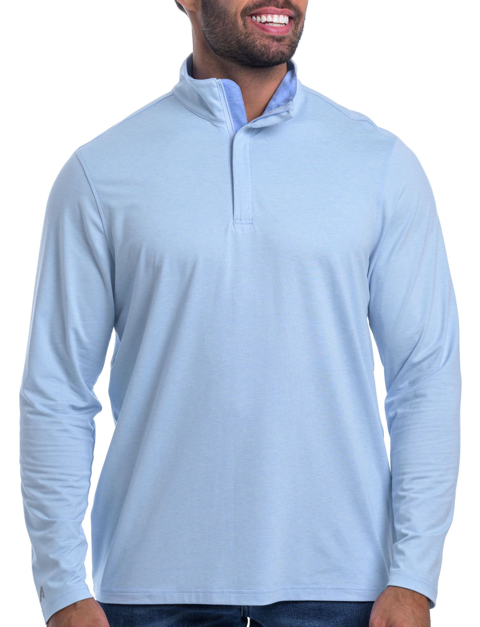 Antigua Men's Blocked Zip Golf Pullover