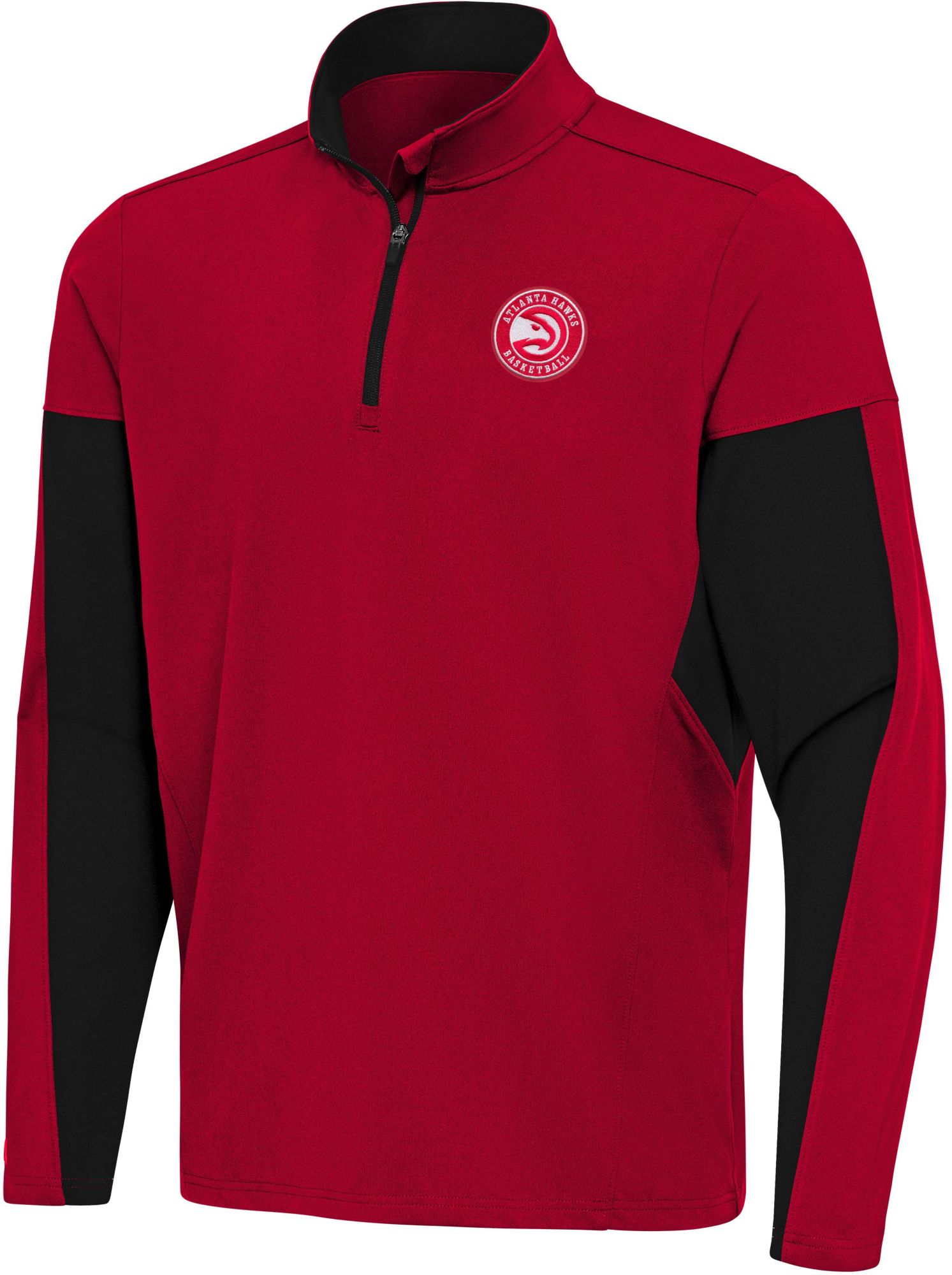 Antigua Men's Atlanta Hawks Red 1/4 Zip Pullover