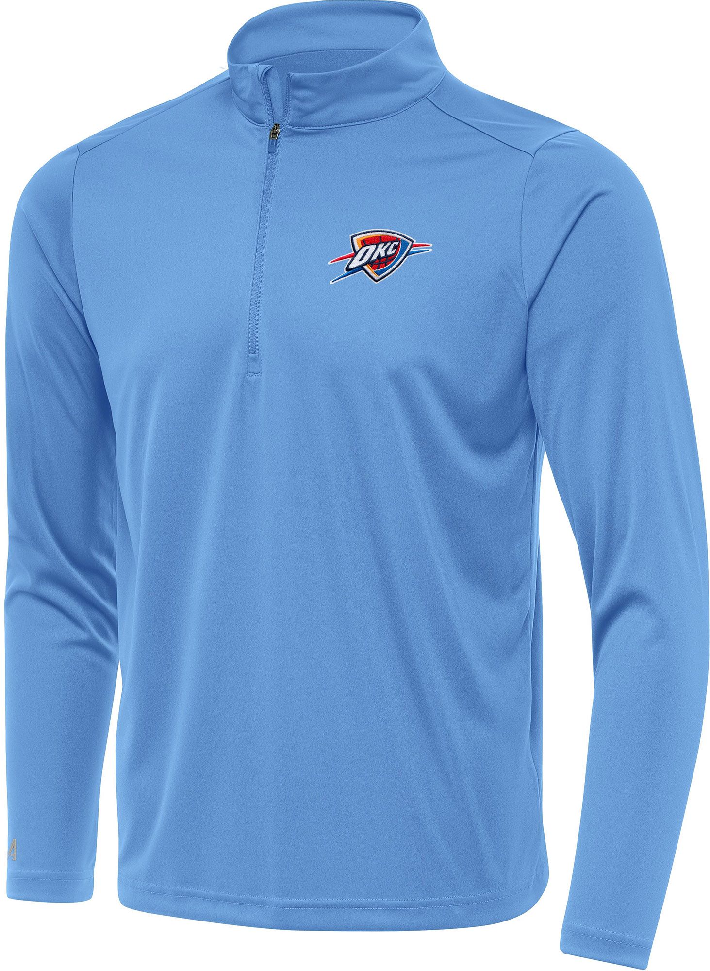 Antigua Men's Oklahoma City Thunder Blue Tribute Quarter-Zip Pullover