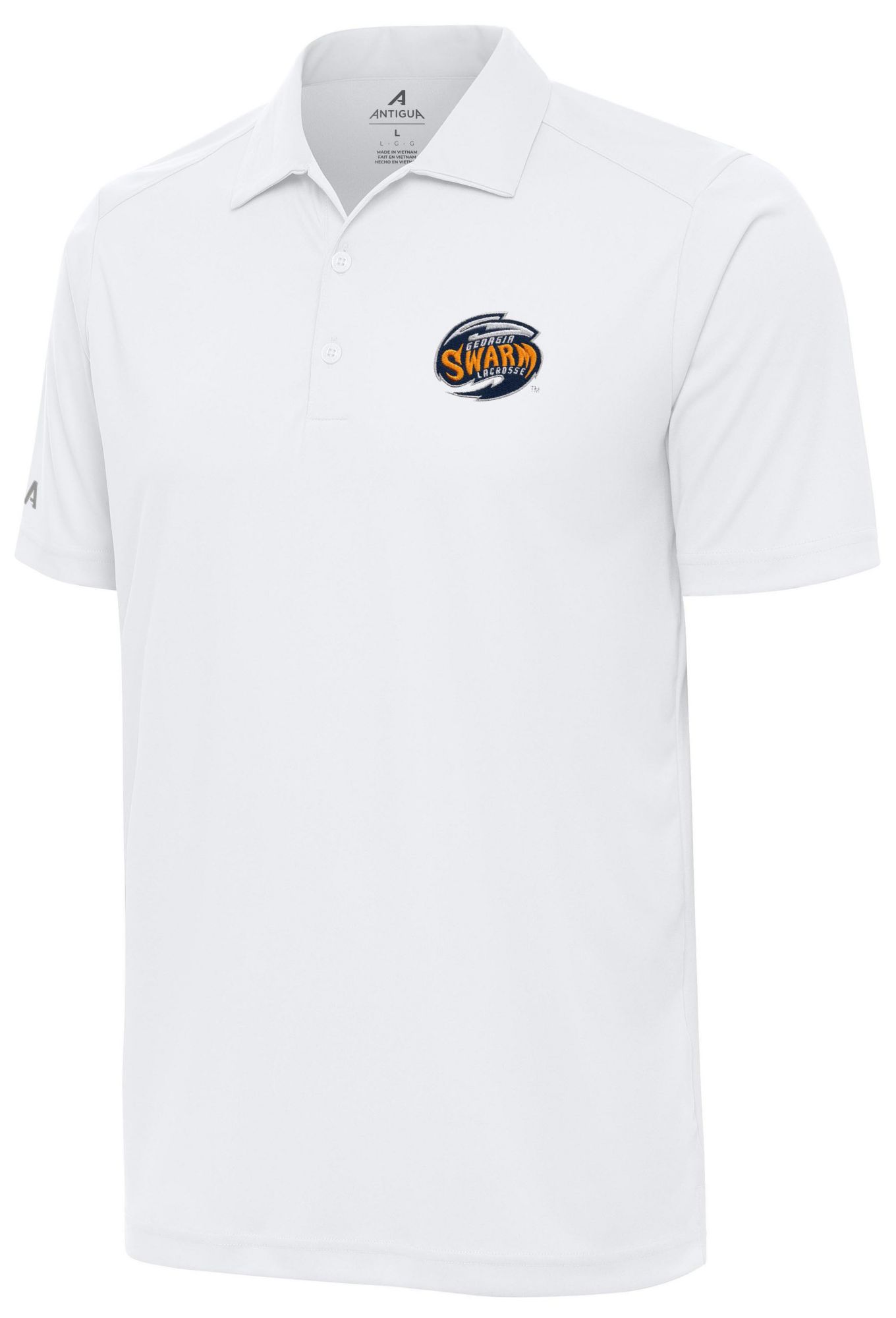 Antigua Men's Georgia Swarm White Tribute Polo