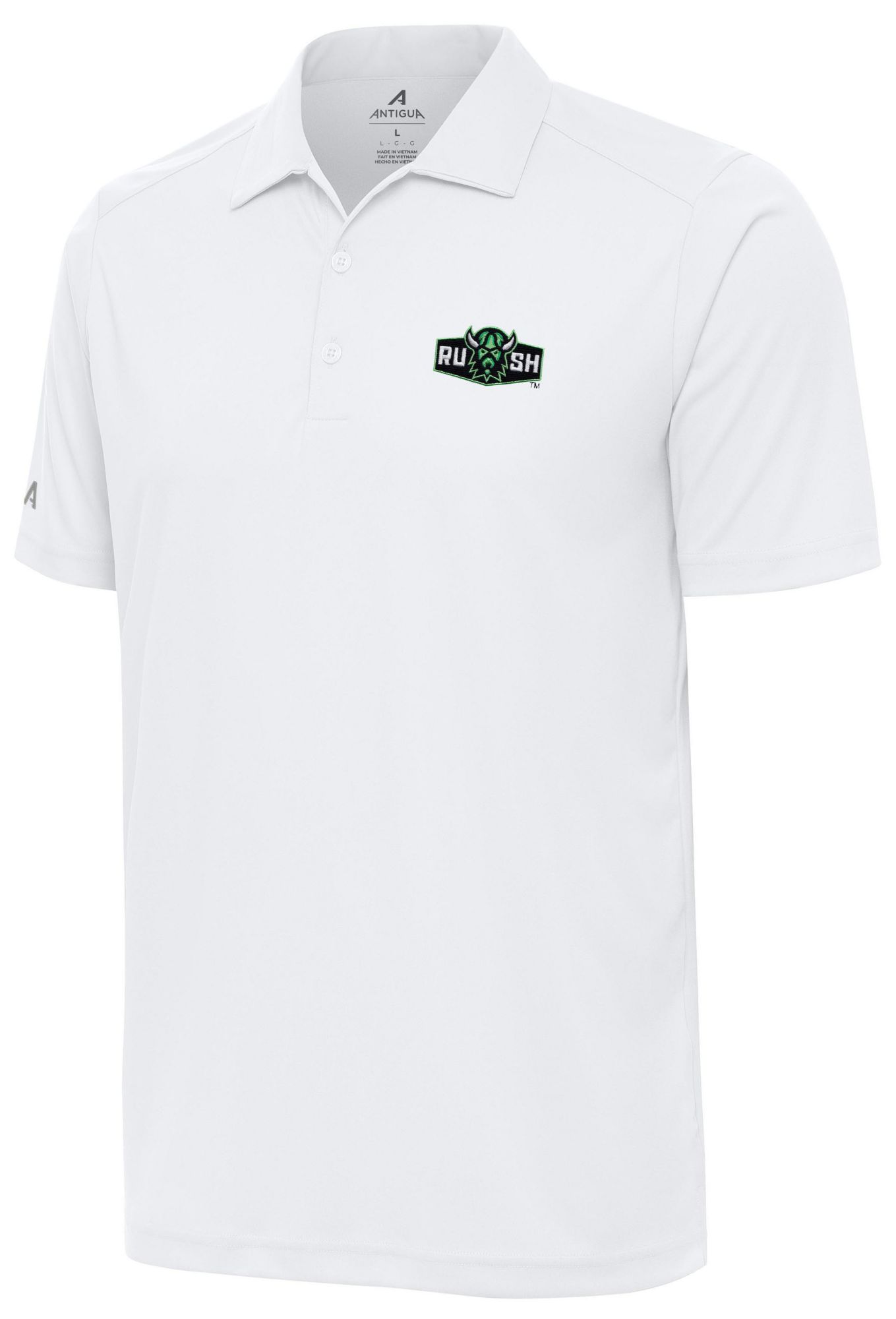 Antigua Men's Saskatchewan Rush White Tribute Polo