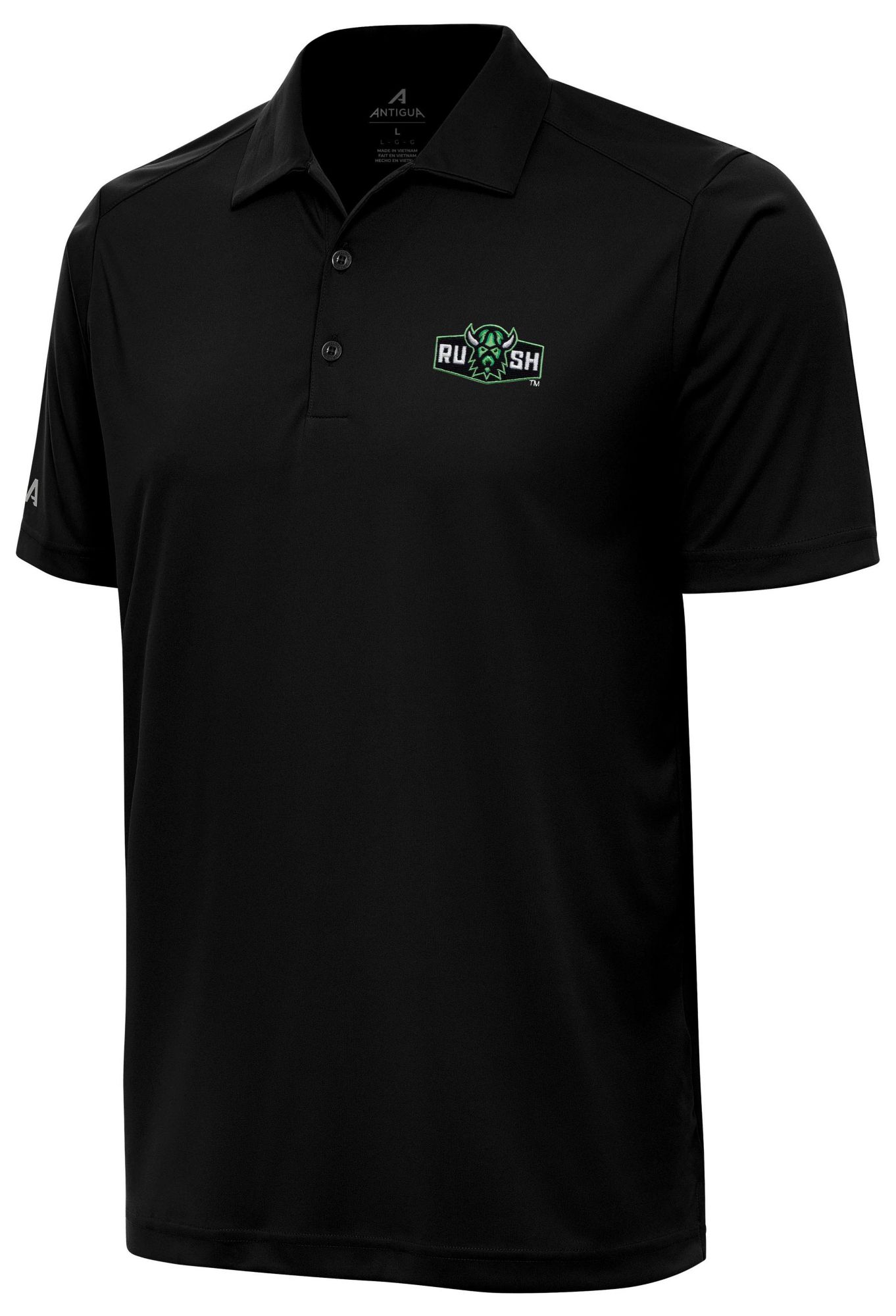 Antigua Men's Saskatchewan Rush Black Tribute Polo