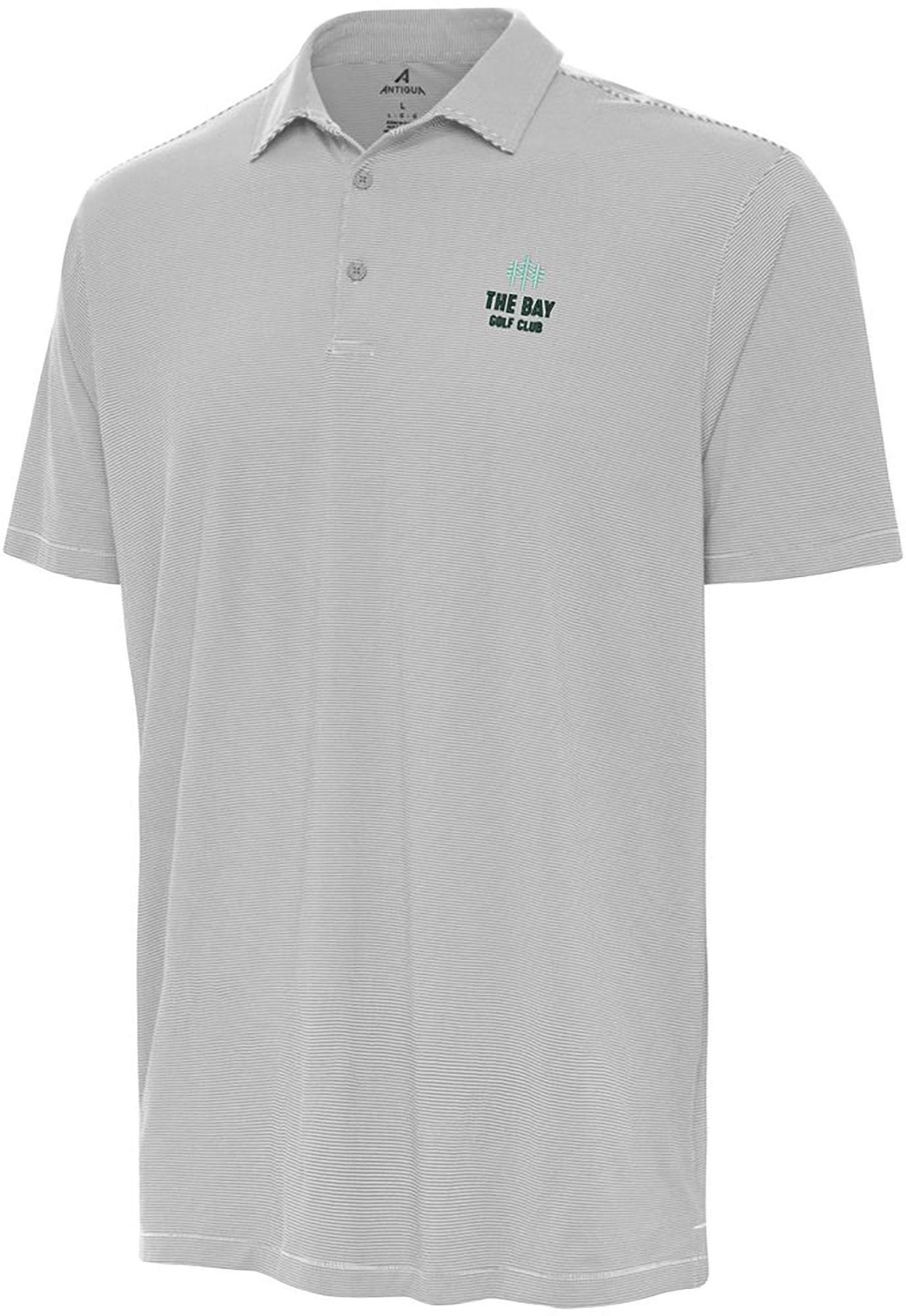 Antigua Men's TGL The Bay GC Gray Twine Polo