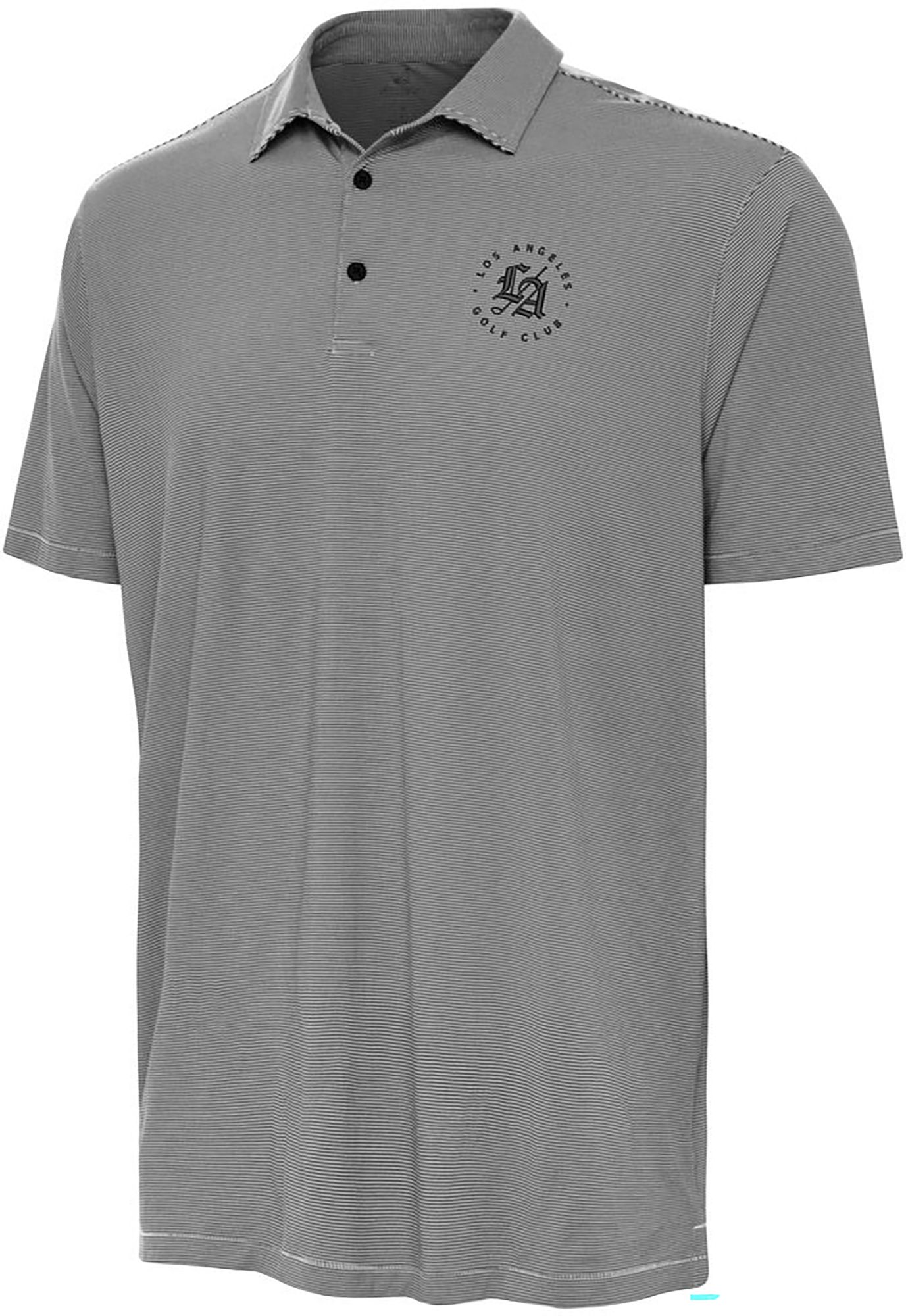 Antigua Men's TGL Los Angeles GC Black Twine Polo